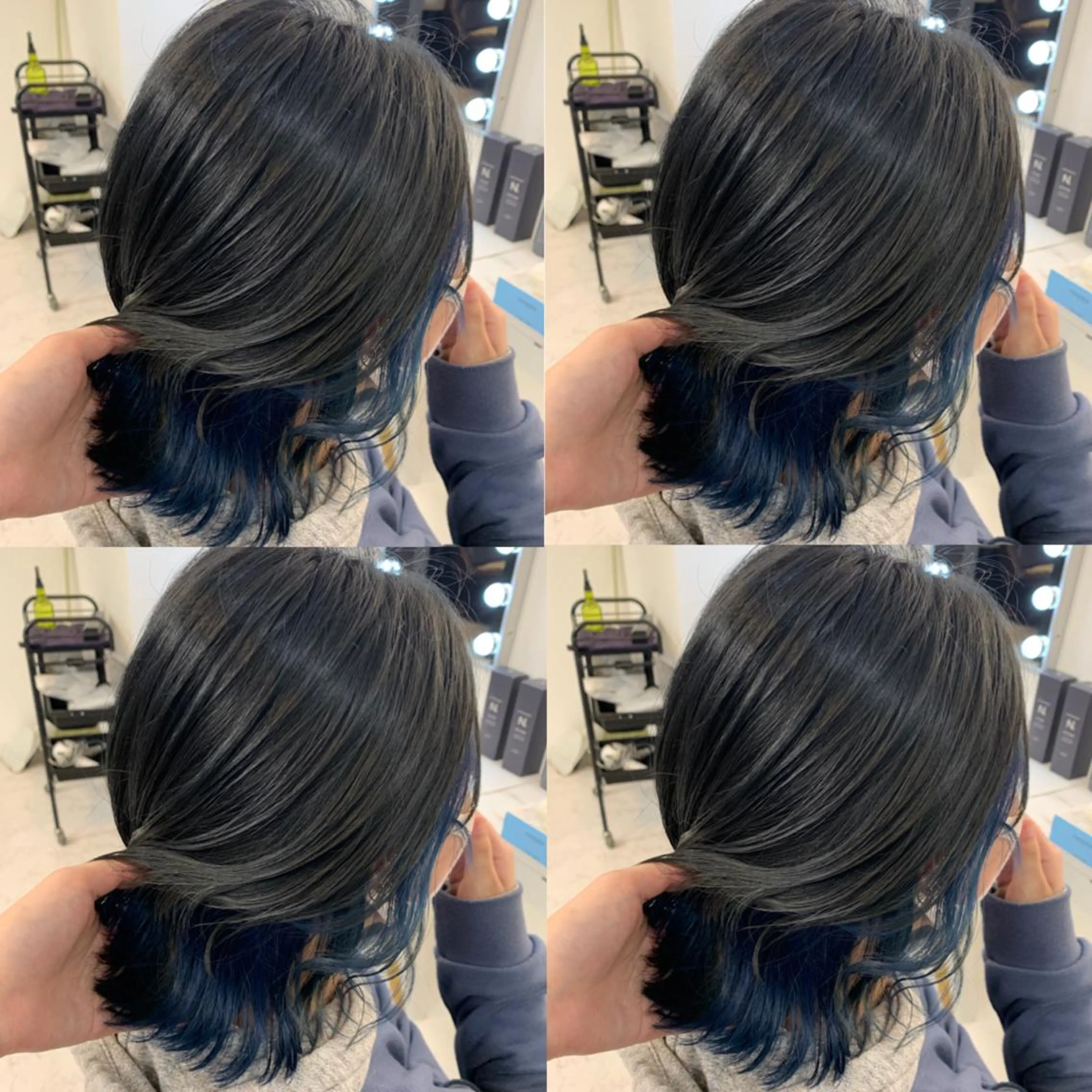 ミディアム カラー ヘアアレンジ ヘアカラー トリートメント 🦋韓国ヘア 坂本 菜摘🦋のヘアスタイル