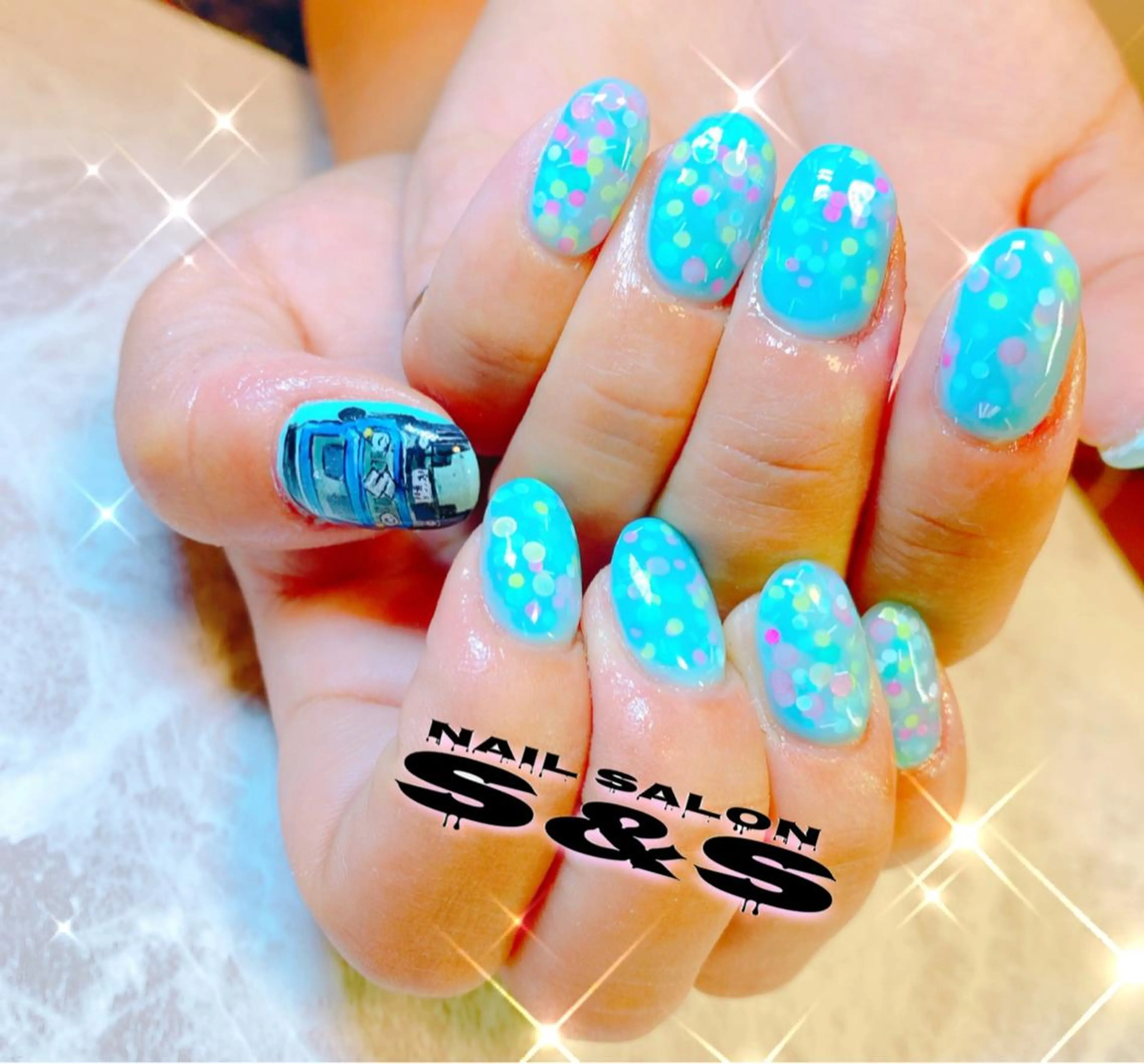 ネイル 長さ出し メンズネイル 持ち込み スカルプネイル S&S 村田小百合のネイルデザイン