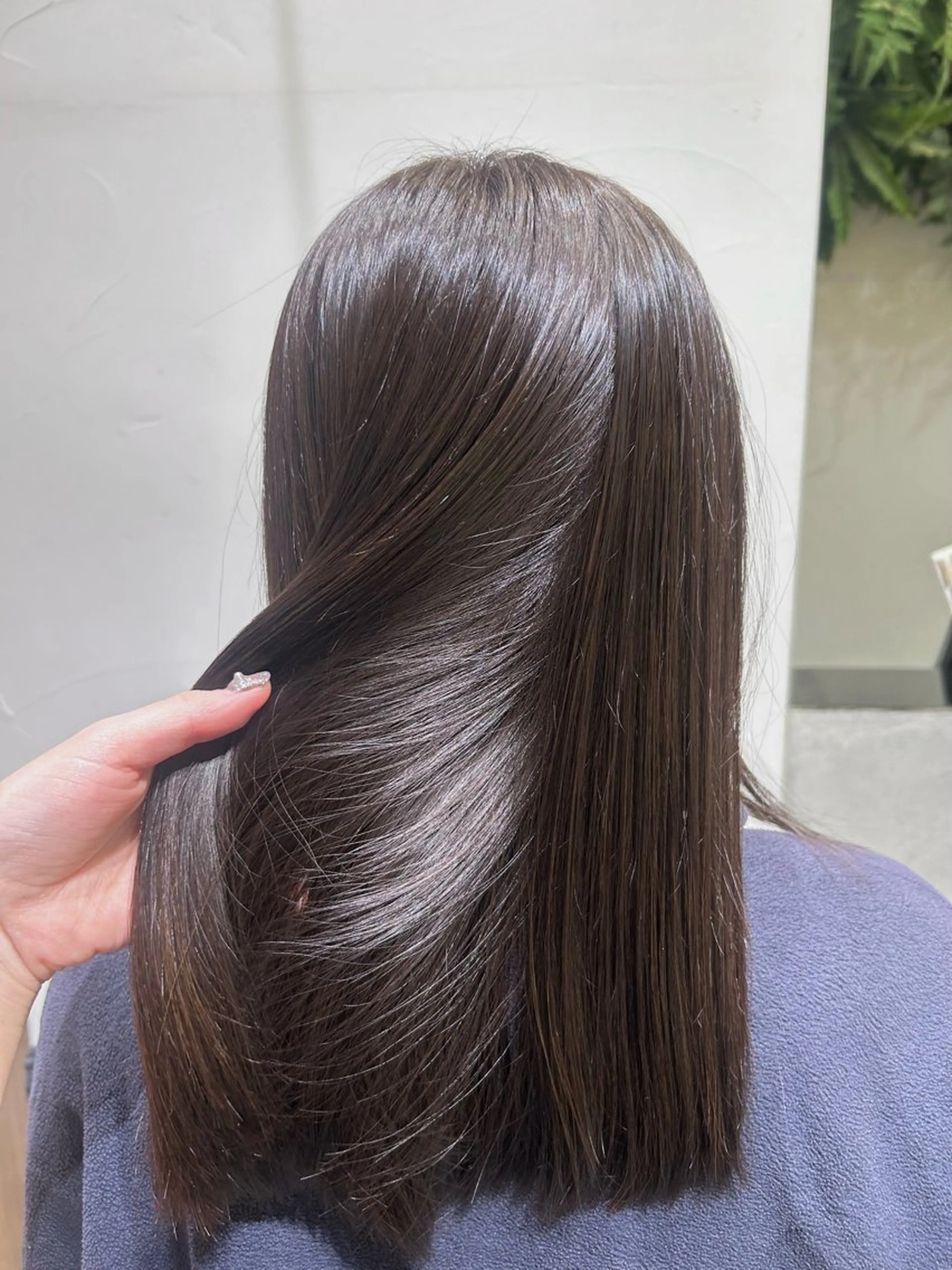 ミディアム カラー ヘアカラー トリートメント 🫧透明感カラー/ 寒色カラー/Risaのヘアスタイル