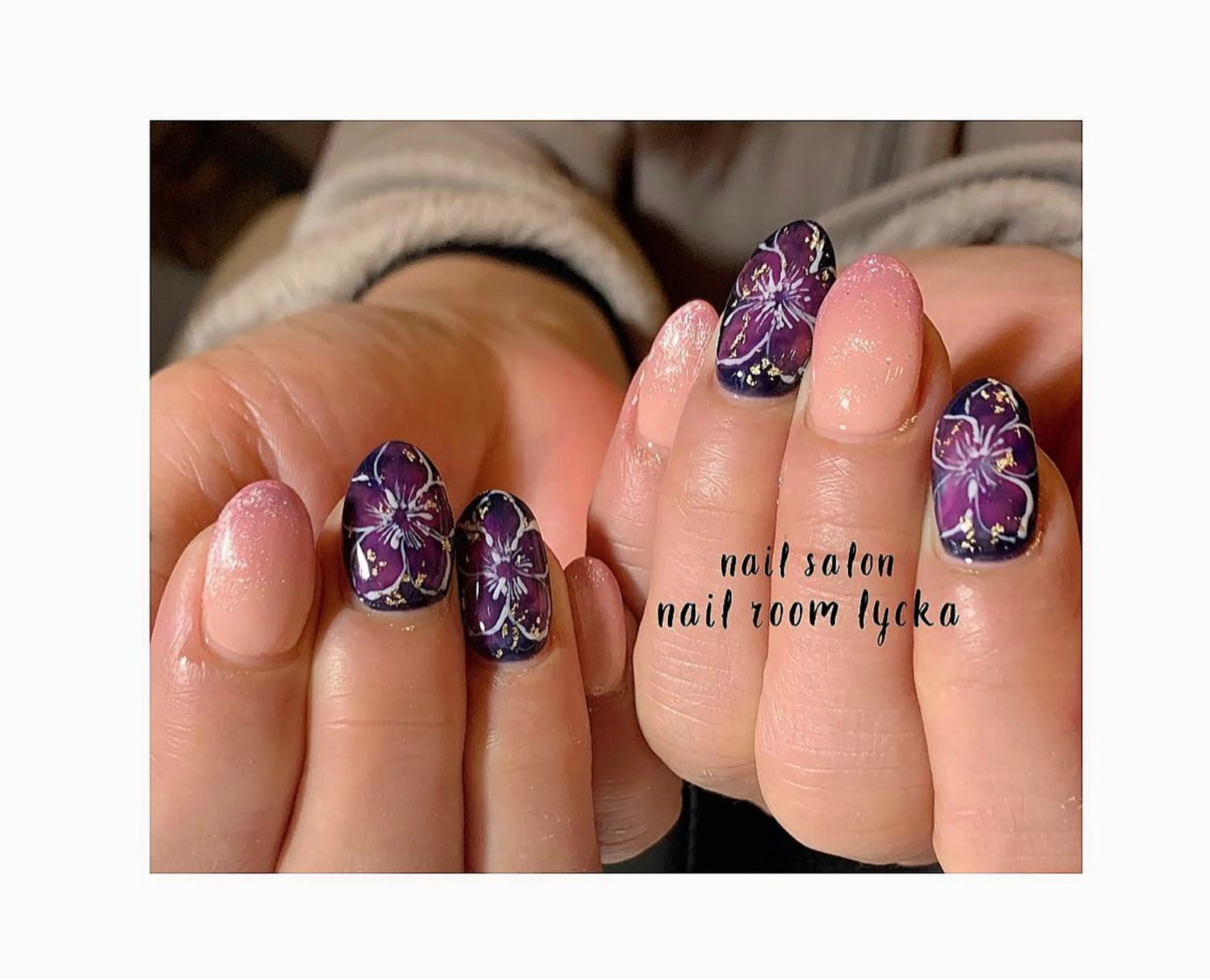 ネイル フラワーネイル ジェルネイル ミラーネイル ニュアンスネイル パラジェル ﾈｲﾙﾙｰﾑﾘｯｶ 𝐦𝐚𝐲𝐮のネイルデザイン