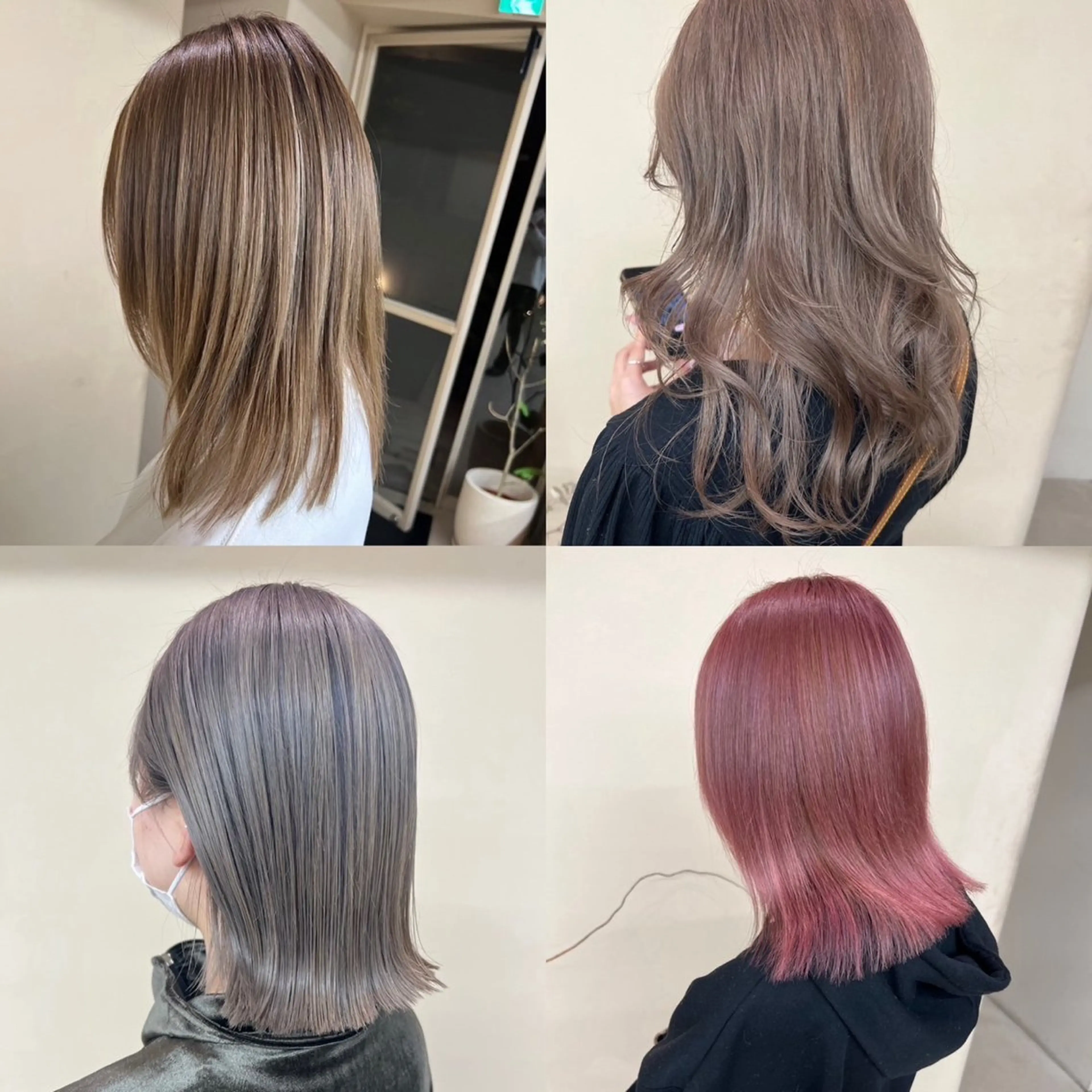 カラー ブリーチ ハイライトカラー ハイトーンカラー ヘアカラー kento レイヤーカットのヘアスタイル