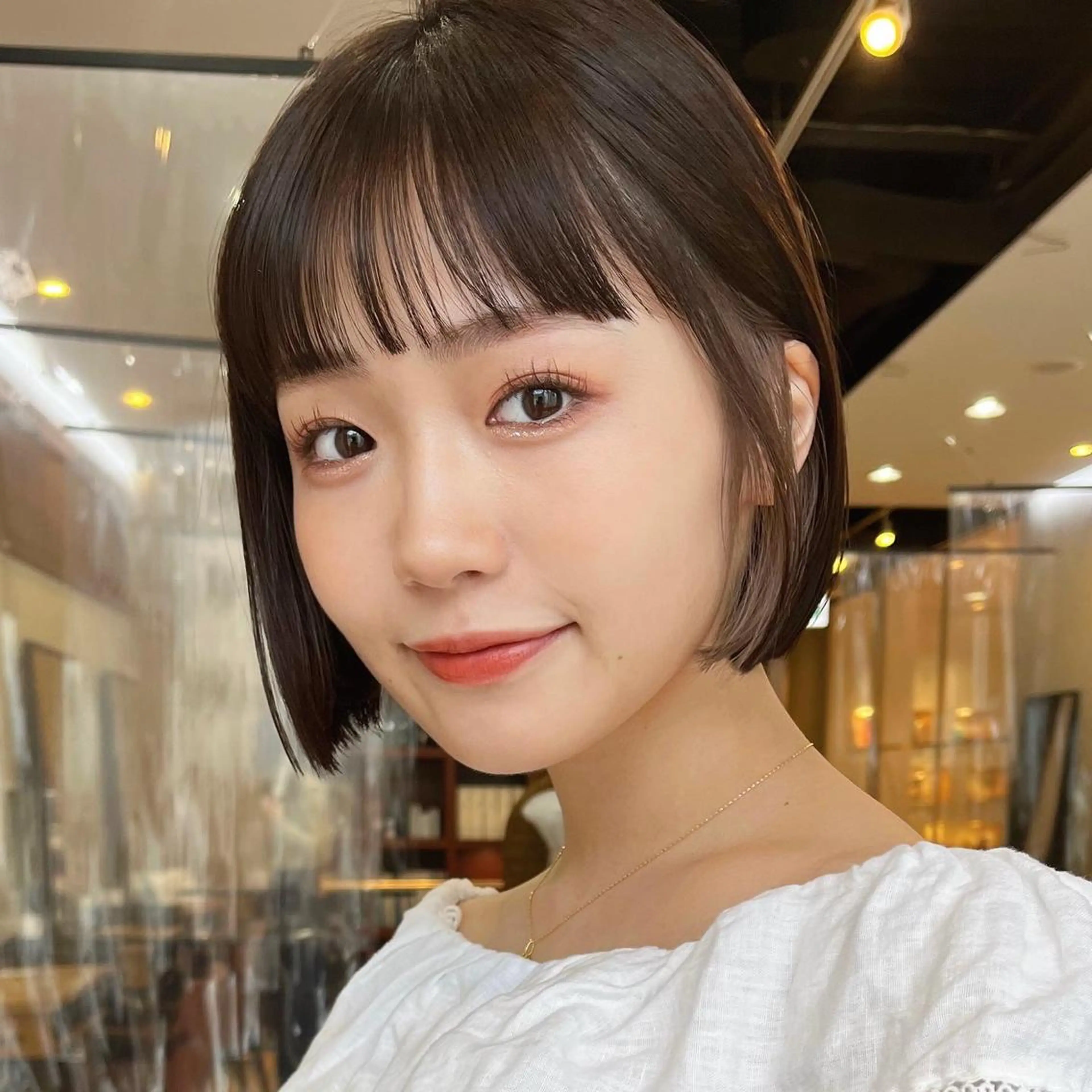 ショート カラー カット ヘアカラー トリートメント 🌱小顔ヘア/ボブ ミディアム/双葉🌱のヘアスタイル