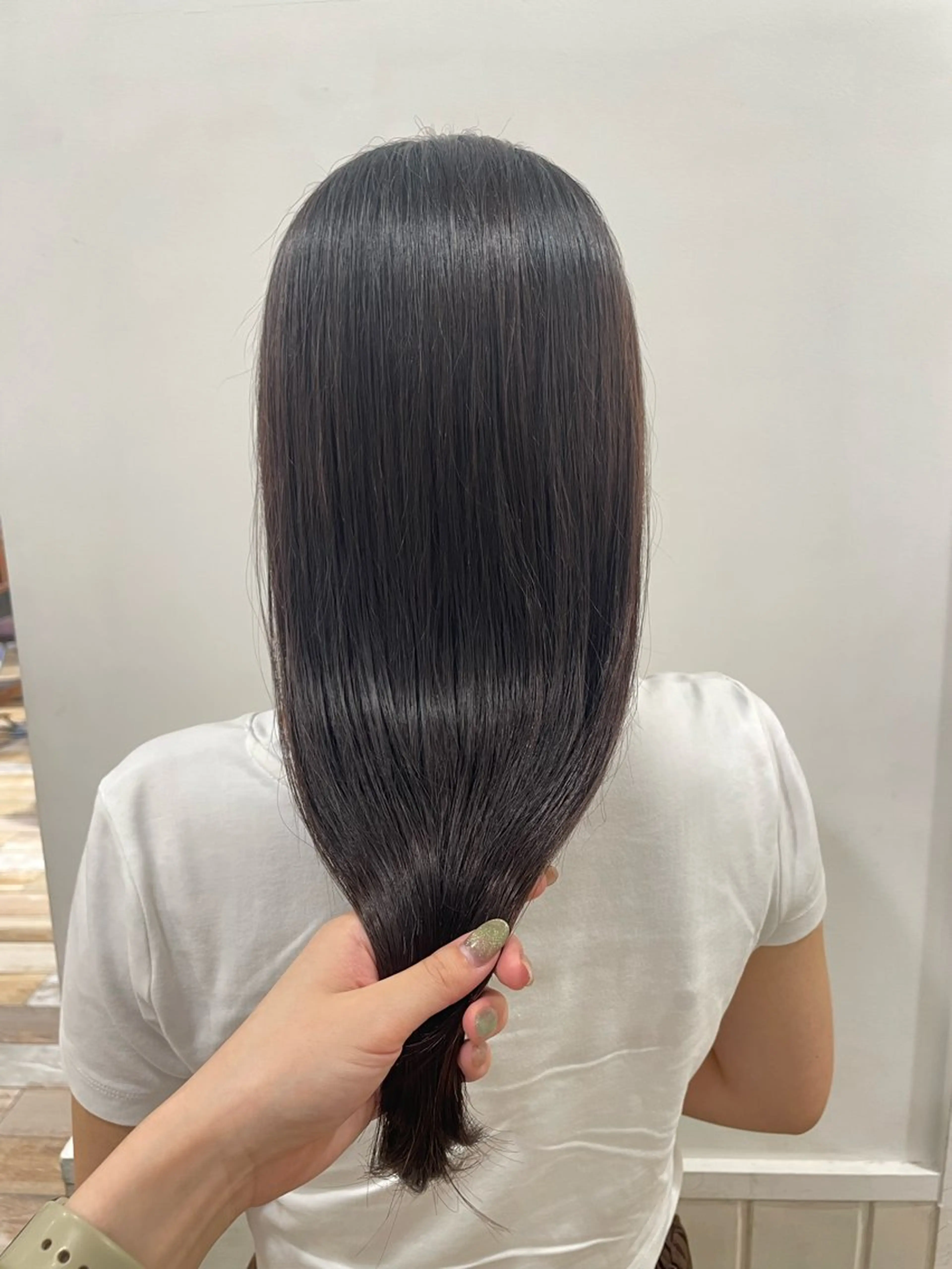 ロング パーマ ストレートパーマ clan en所属・clan .のヘアスタイル