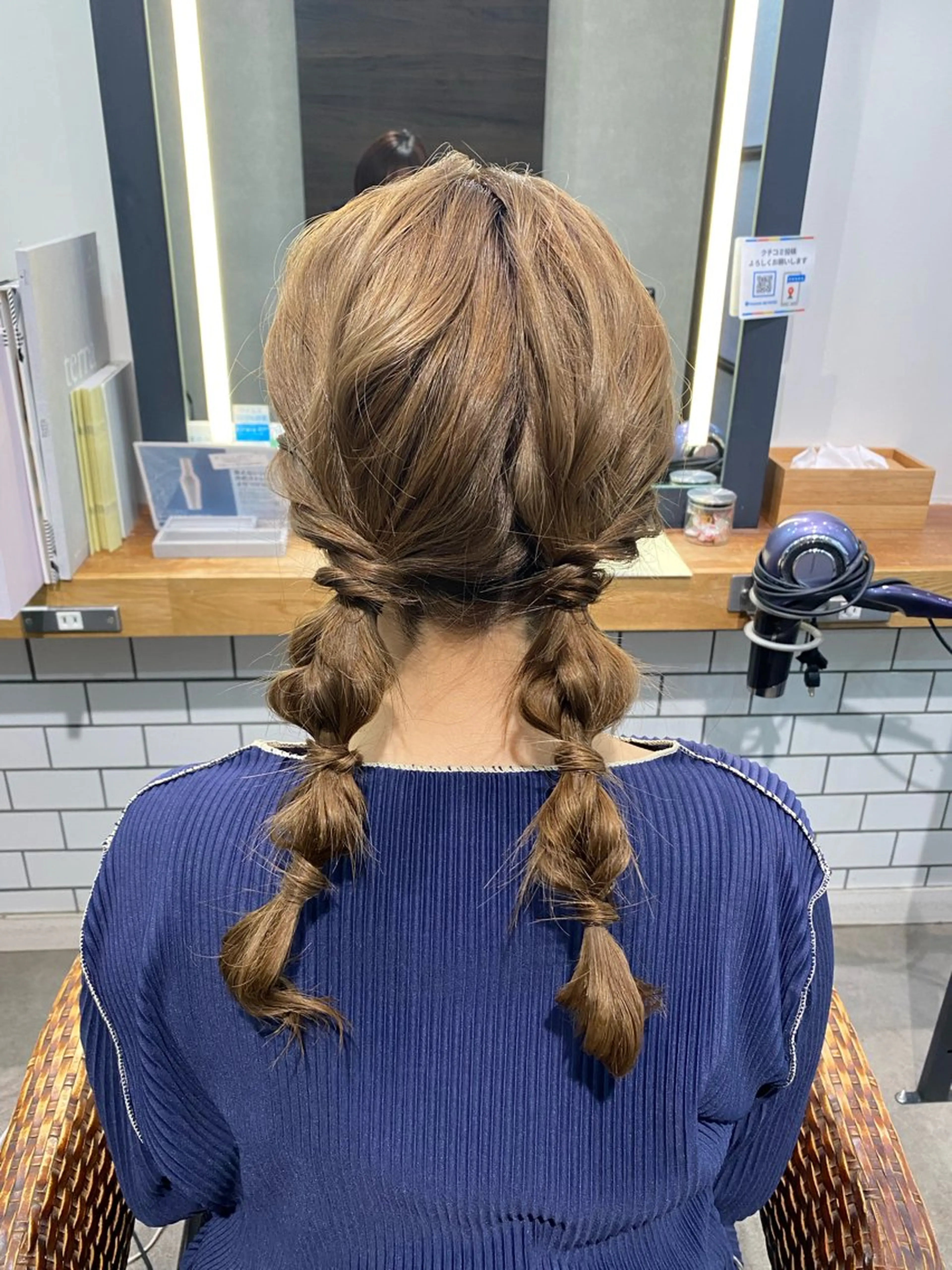 セミロング ヘアアレンジ カット ヘアセット まとまるボブ🌼 アレンジ🌼鴨下穂香のヘアスタイル