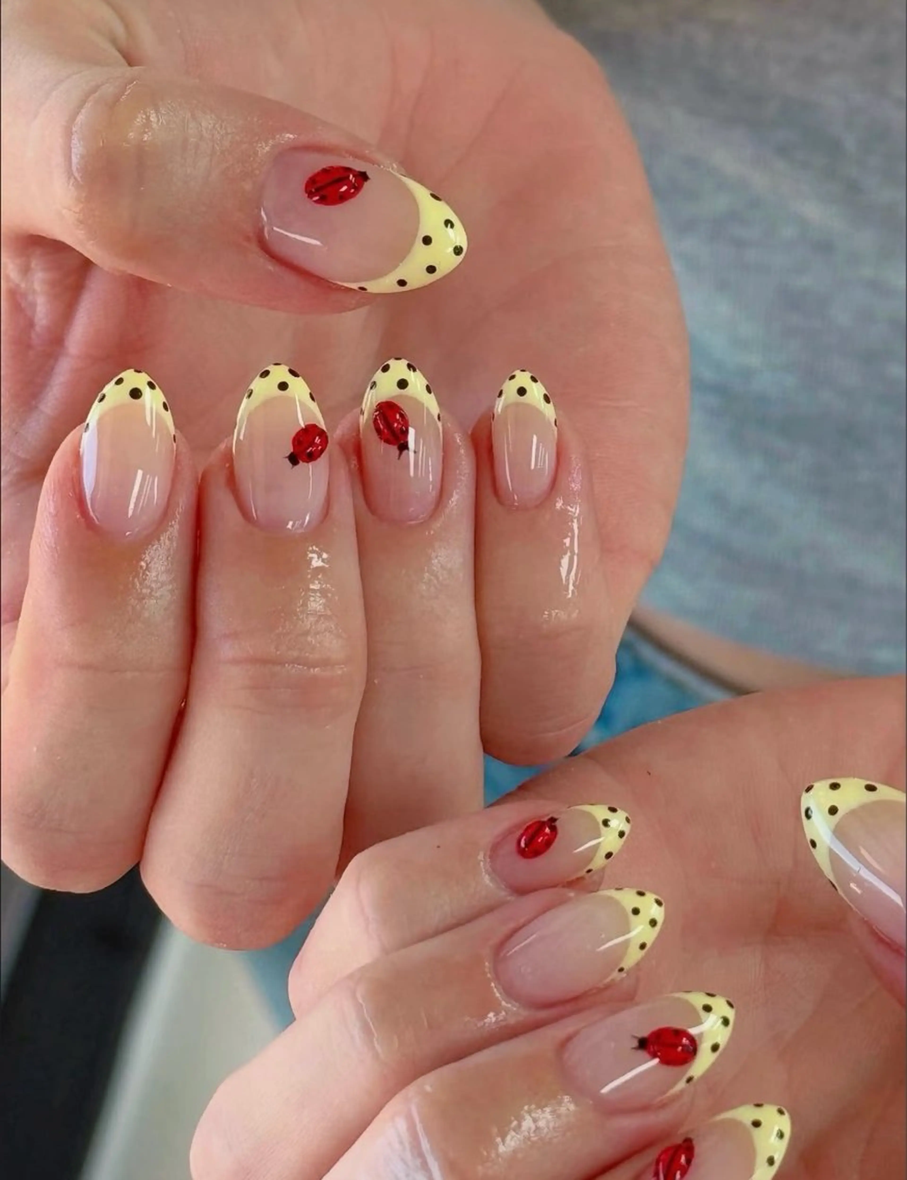 ネイル フットネイル フレンチネイル グラデーション ハート 氷ネイル・うるうるネイル ハンドネイル Lynn_ Nailのネイルデザイン