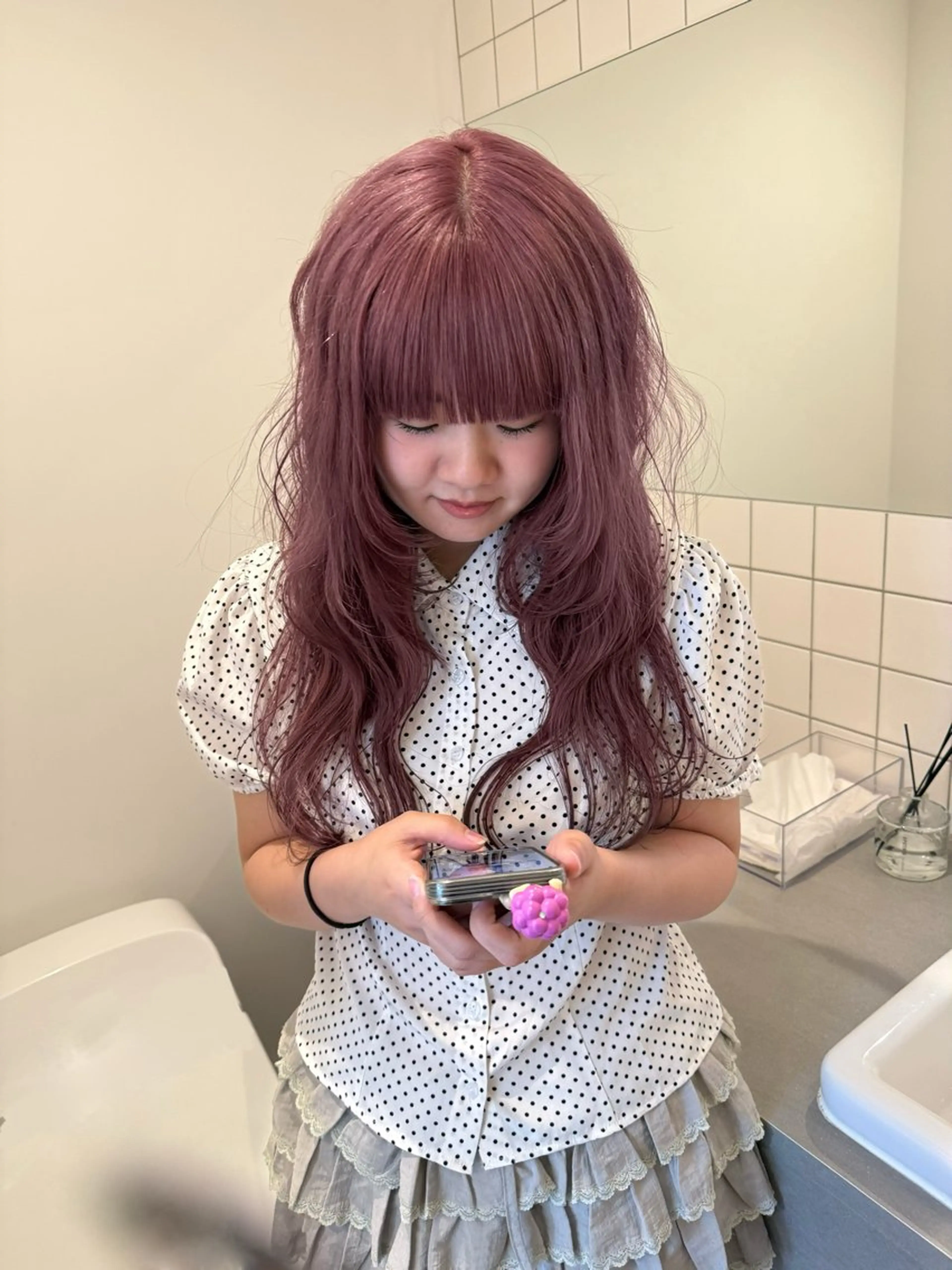 ロング カット ヘアカラー 舟橋耀/ブリーチカラ ー/レイヤーカットのヘアスタイル