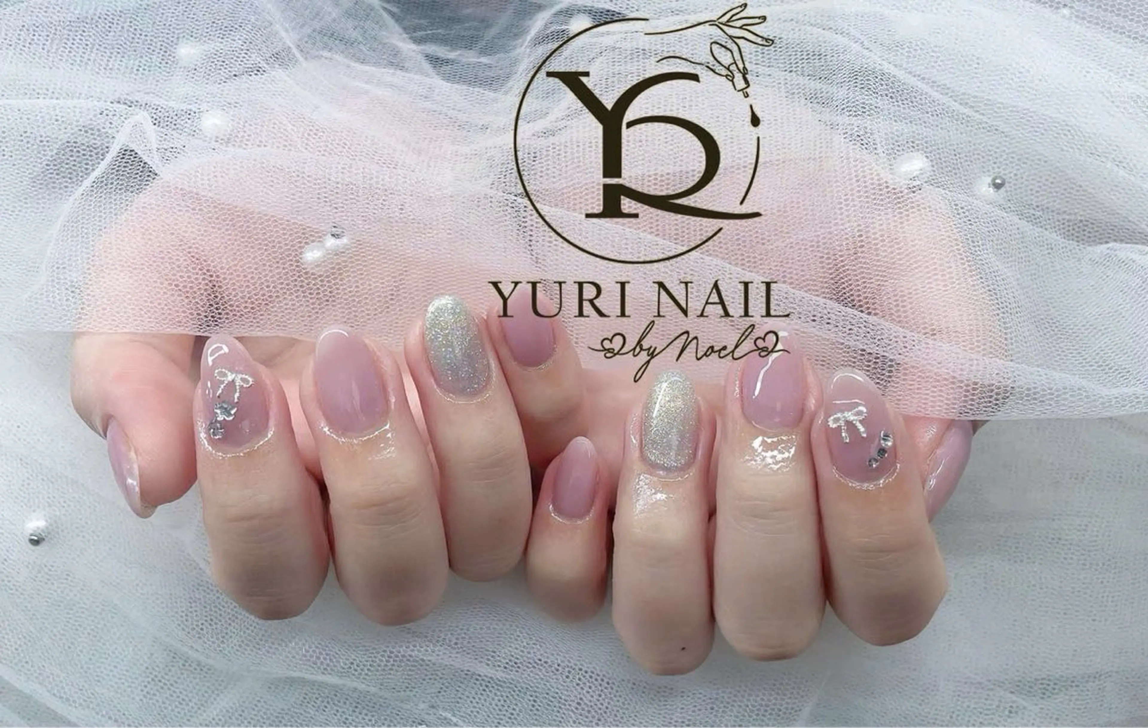 ネイル オーロラネイル ブルー チークネイル フットネイル フレンチネイル ハンドネイル フットネイル ハンドケア YURI Nail Narita所属・YURI Nail NARITAのネイルデザイン