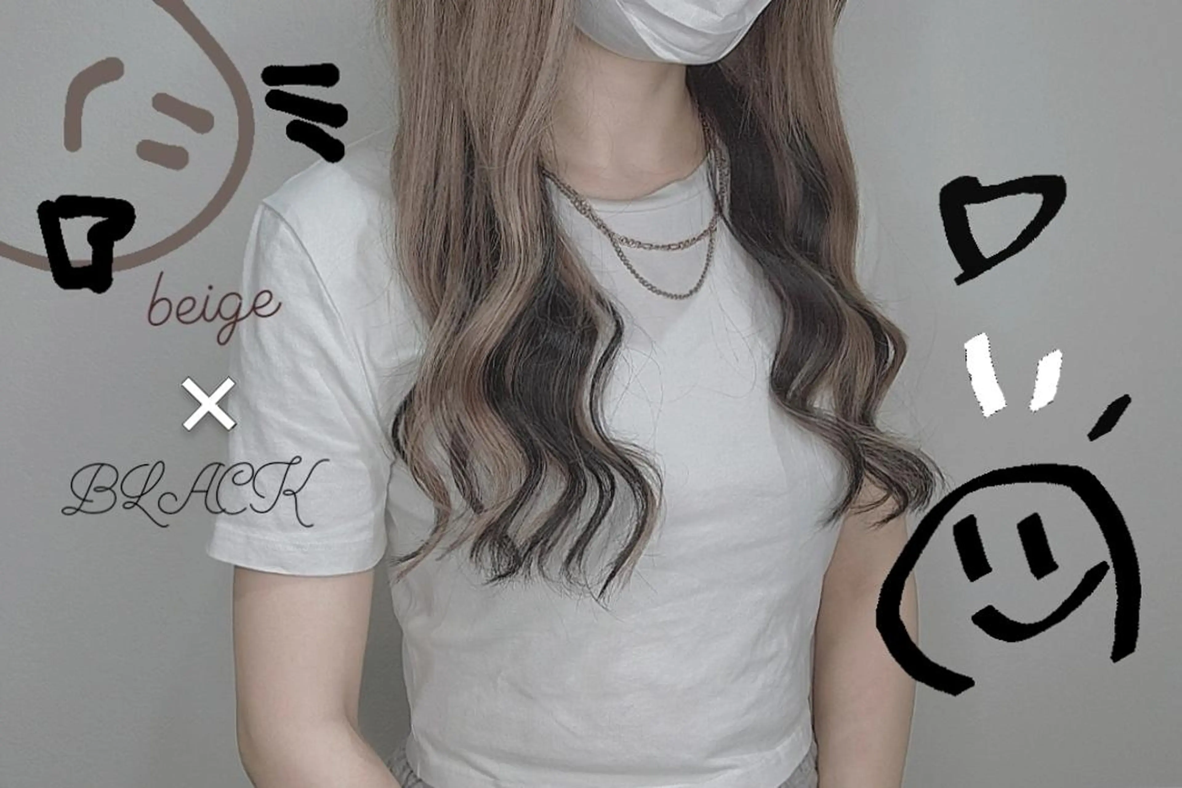 ロング エクステ 韓国風ヘア 渡辺 ののはのヘアスタイル