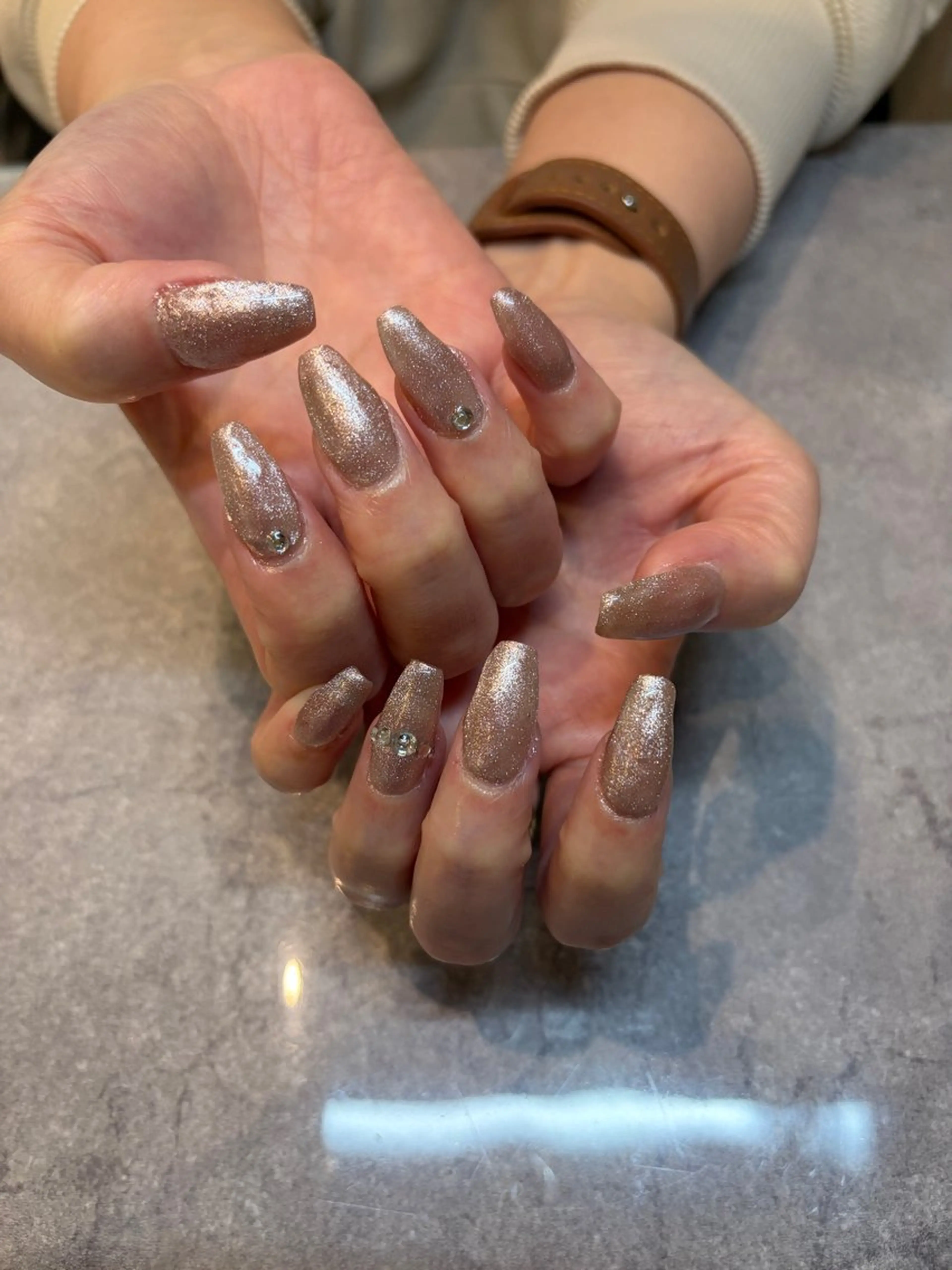 ネイル マグネットネイル ハンドネイル 足立 菜々のネイルデザイン