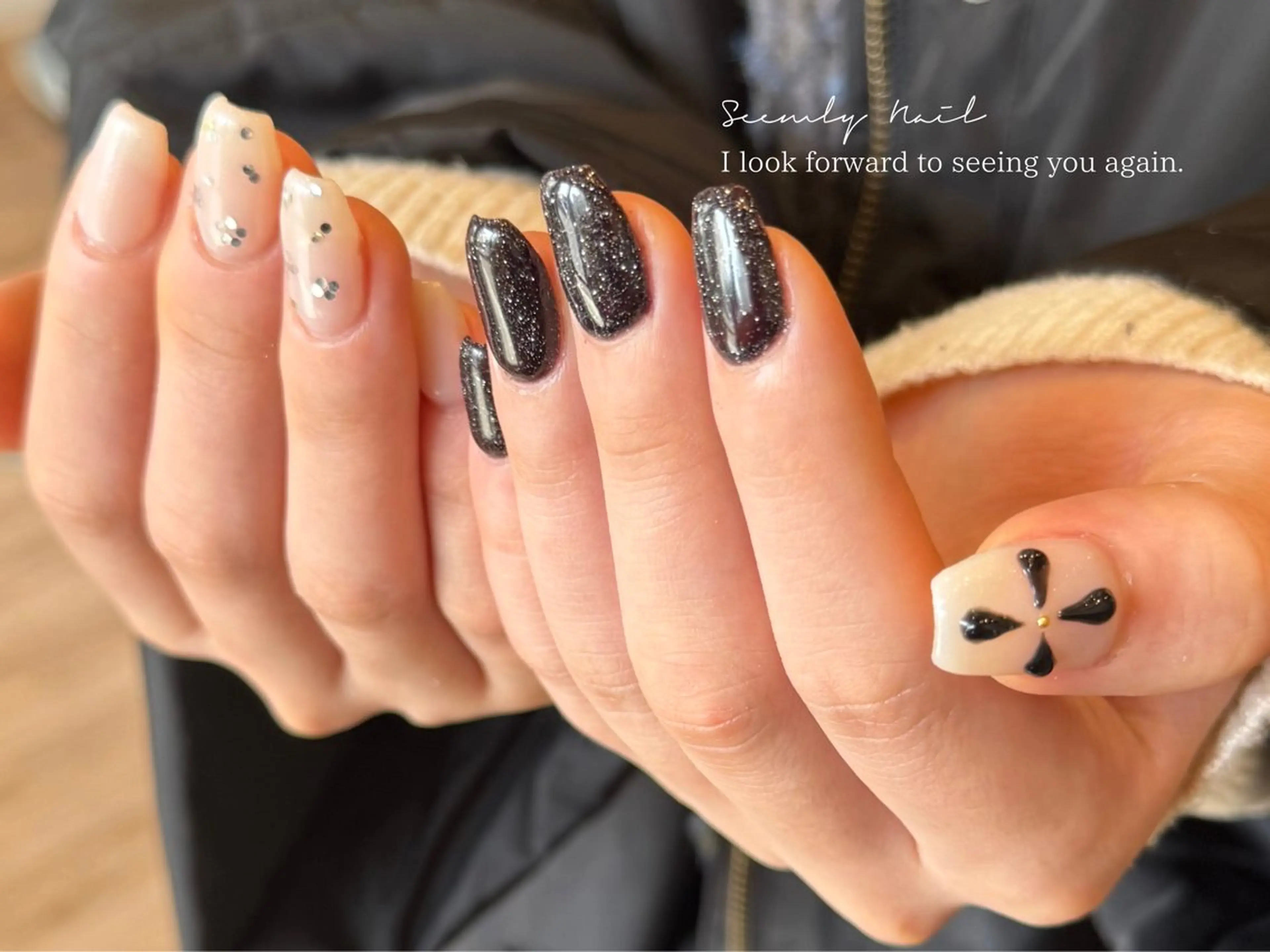 ネイル フラワーネイル ジェルネイル 卒業式 オフィスネイル パラジェル ハンドネイル Seemly 千田町店所属・フラワーパラジェル 🌸シームリーエミのネイルデザイン