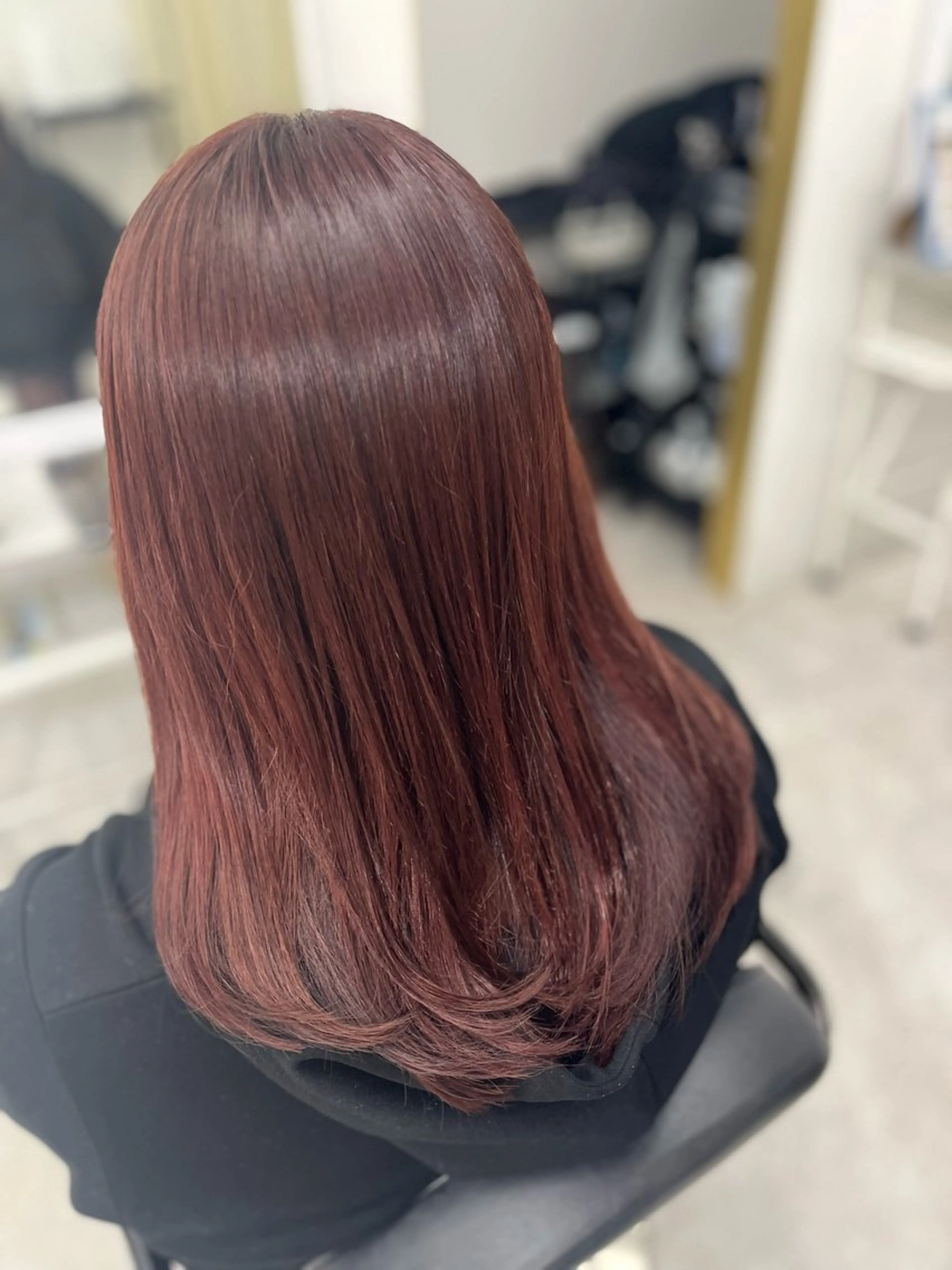 セミロング カラー ピンクカラー 🫧ぷる艶カラー🫧 Yuubi🦩のヘアスタイル