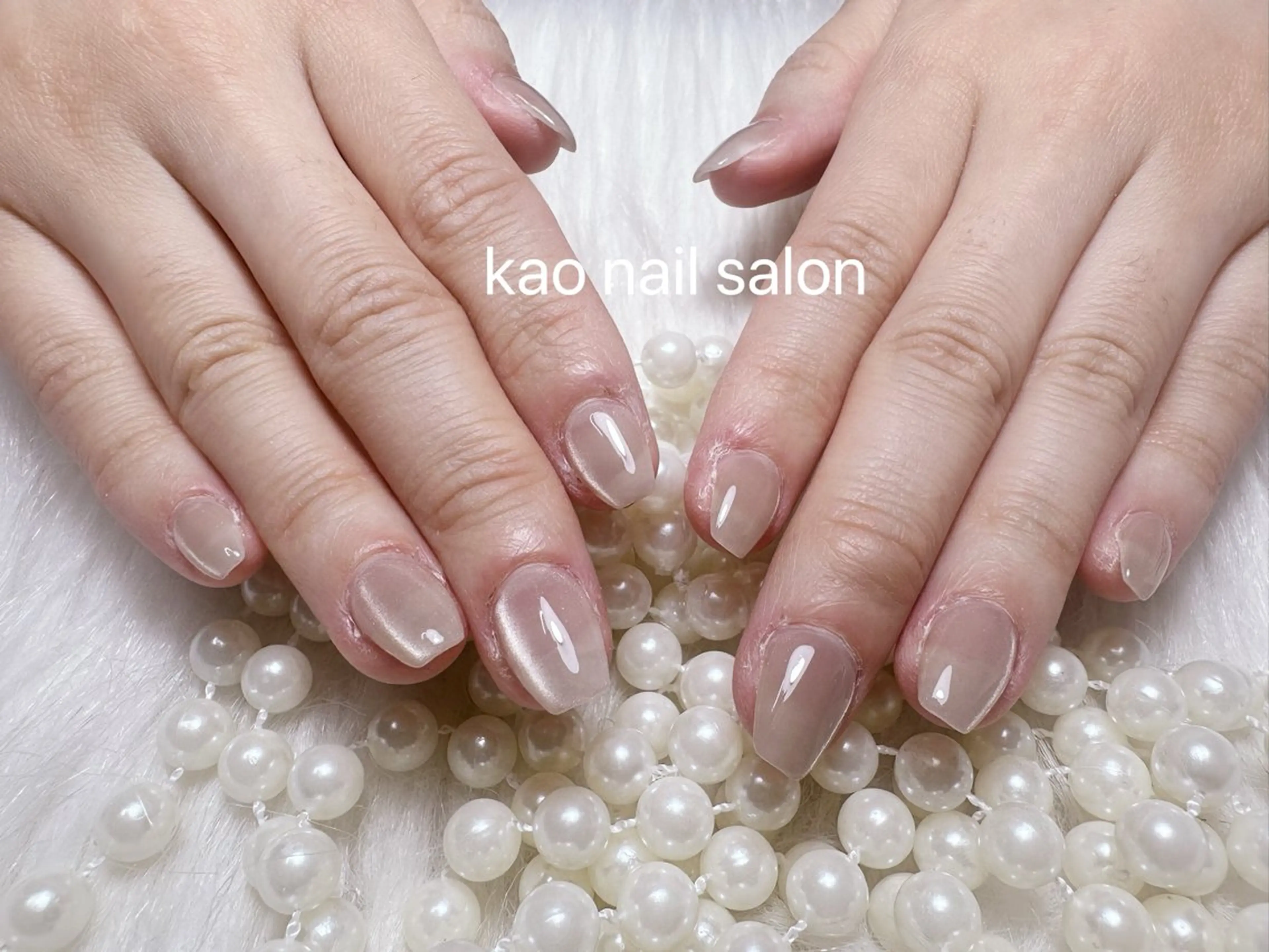 ネイル ハンドネイル kao nail マグネット/長さだしのネイルデザイン