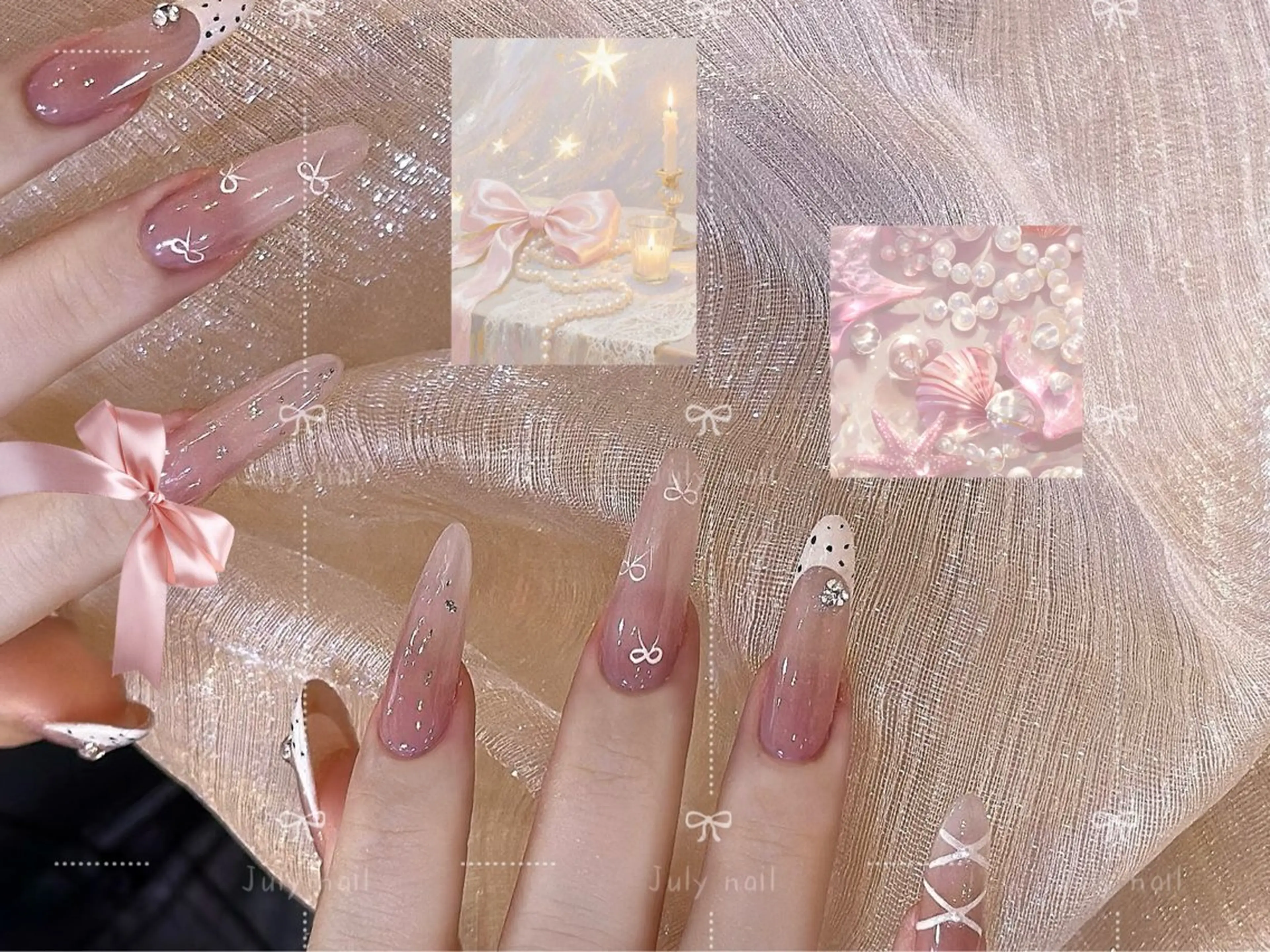 ロング ハンドネイル July.nail ジュライ　ネイルのネイルデザイン