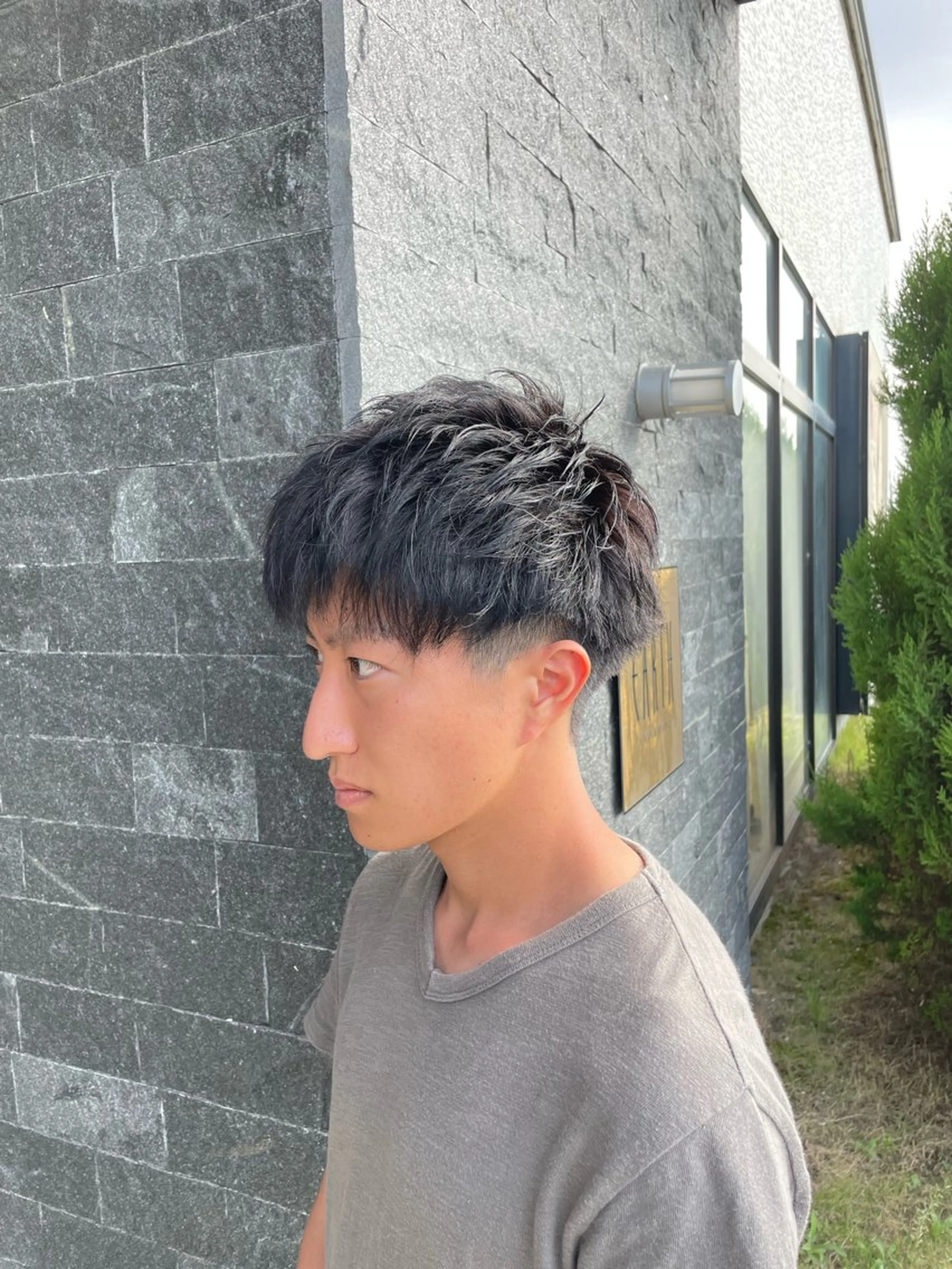 ショート メンズ 婦中／パーマ 現金のみ／成瀬滉太のヘアスタイル