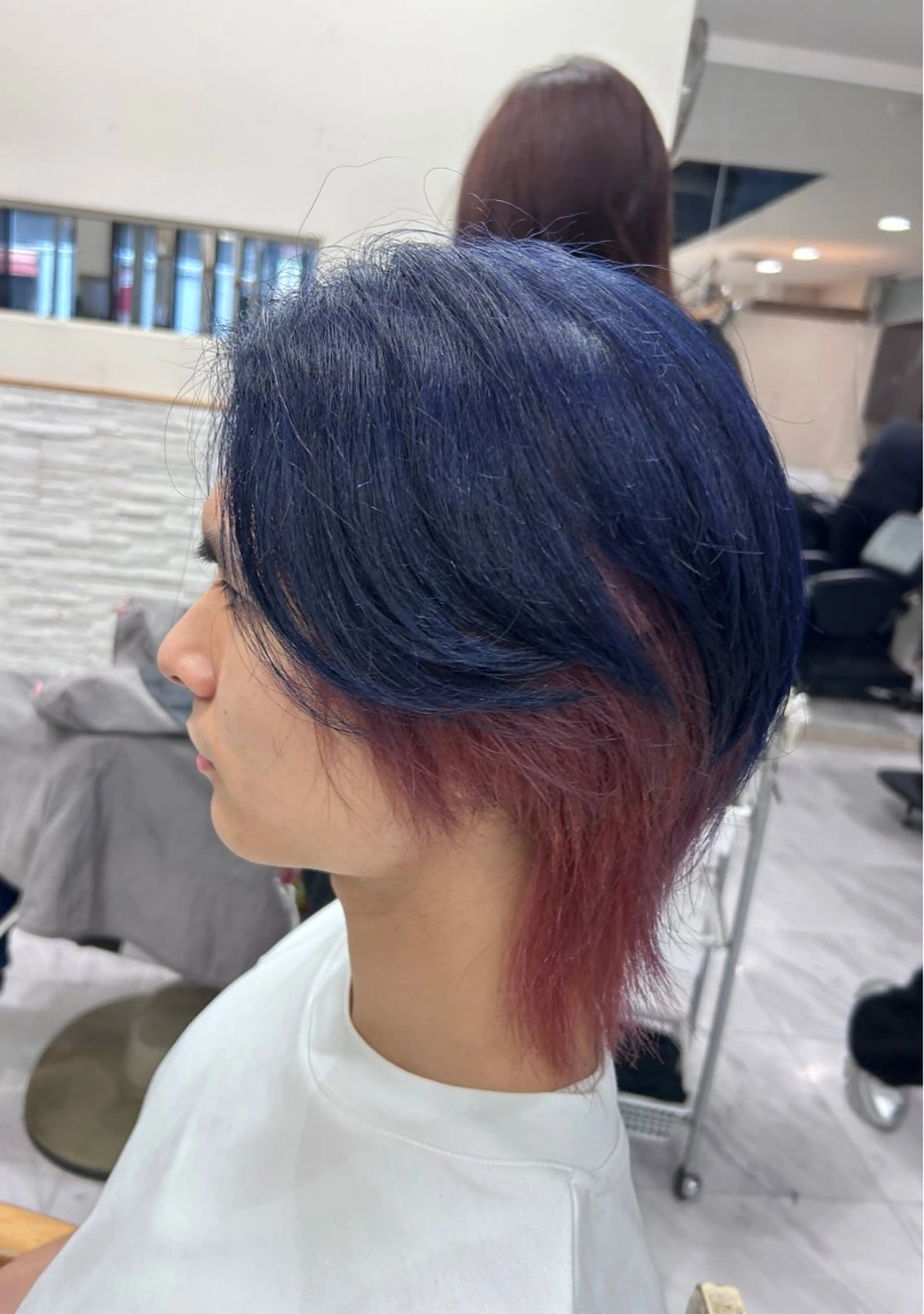 カラー メンズ ブルーカラー ピンクカラー ヘアカラー 🍊小川実里🍊 /カラーレイヤーのヘアスタイル