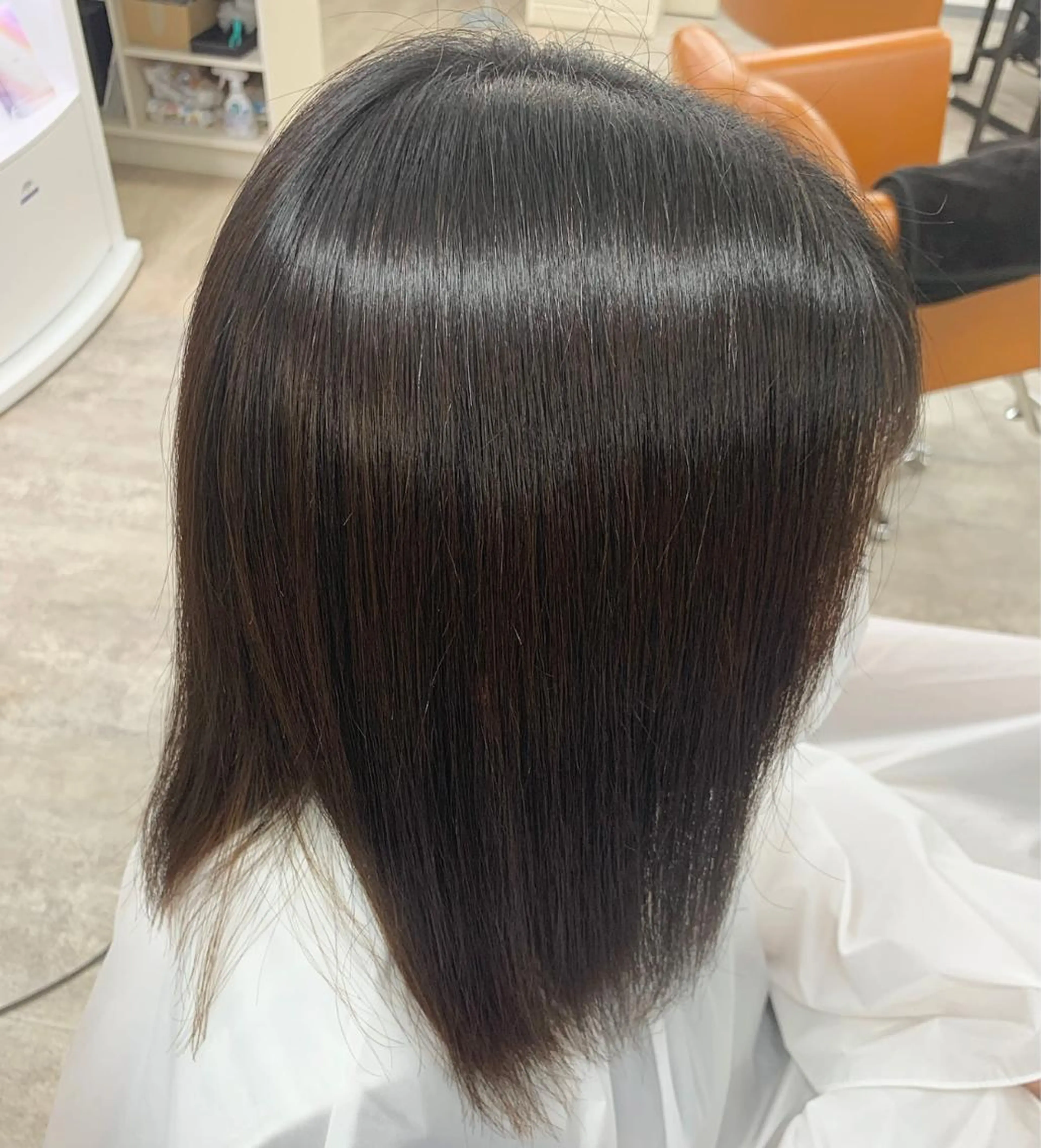 ミディアム 縮毛矯正 🌸星名 萌々🌸 Recharme新保のヘアスタイル