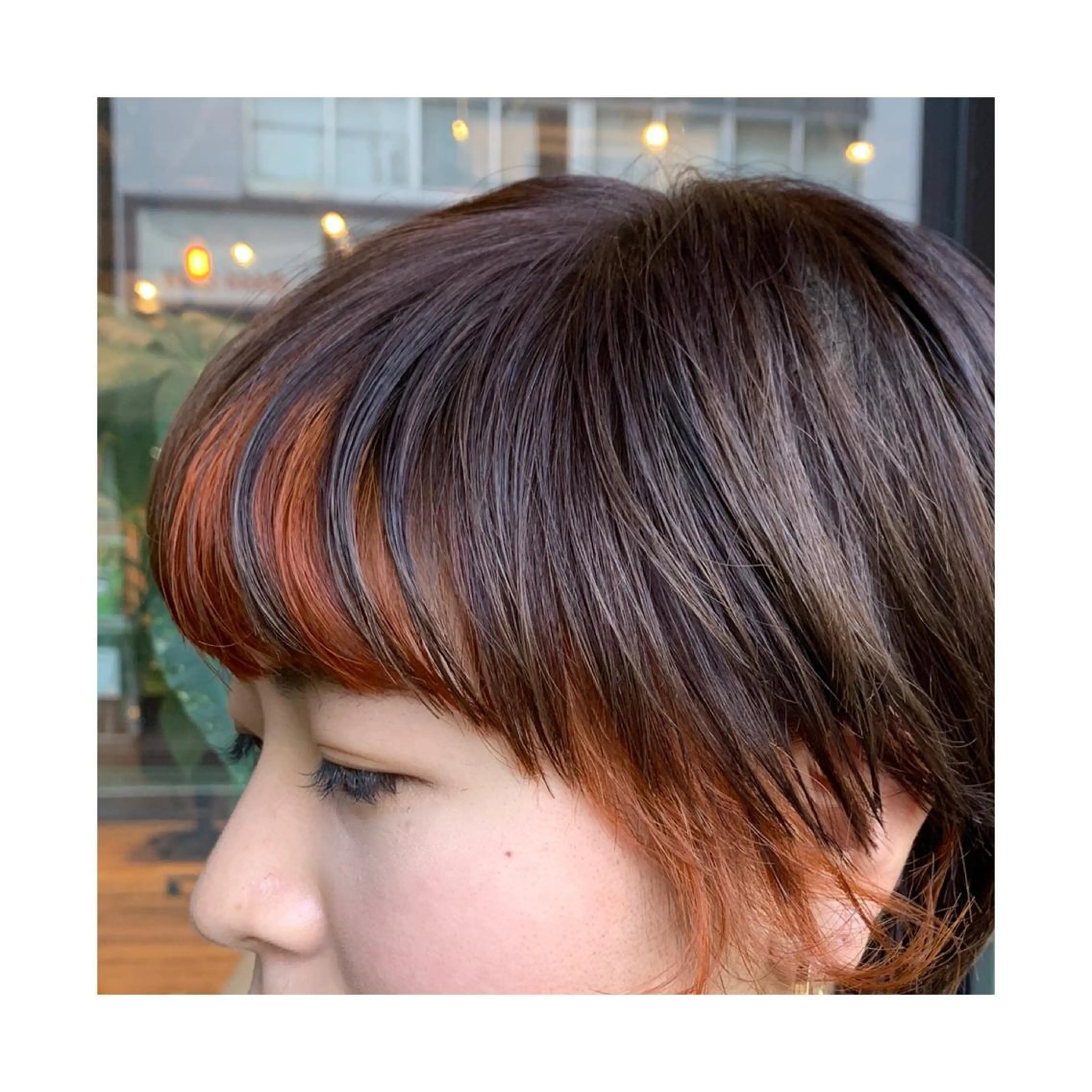 ショート カラー オレンジ 竹内 康浩のヘアスタイル