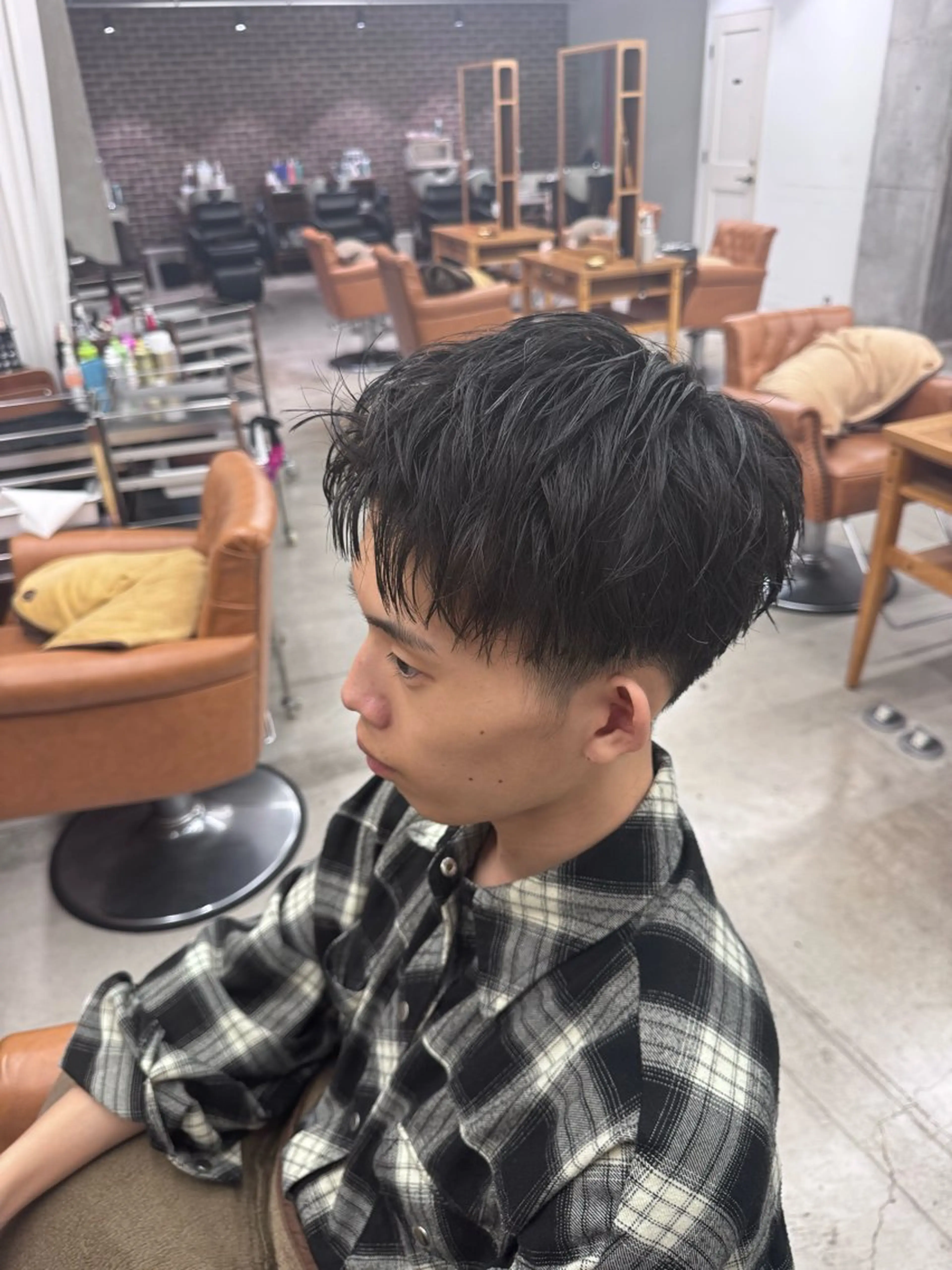 ショート カット ヘッドスパ 山野愛子美容室　銀座店所属・tomoメンズ特化 /パーマ/カットのヘアスタイル