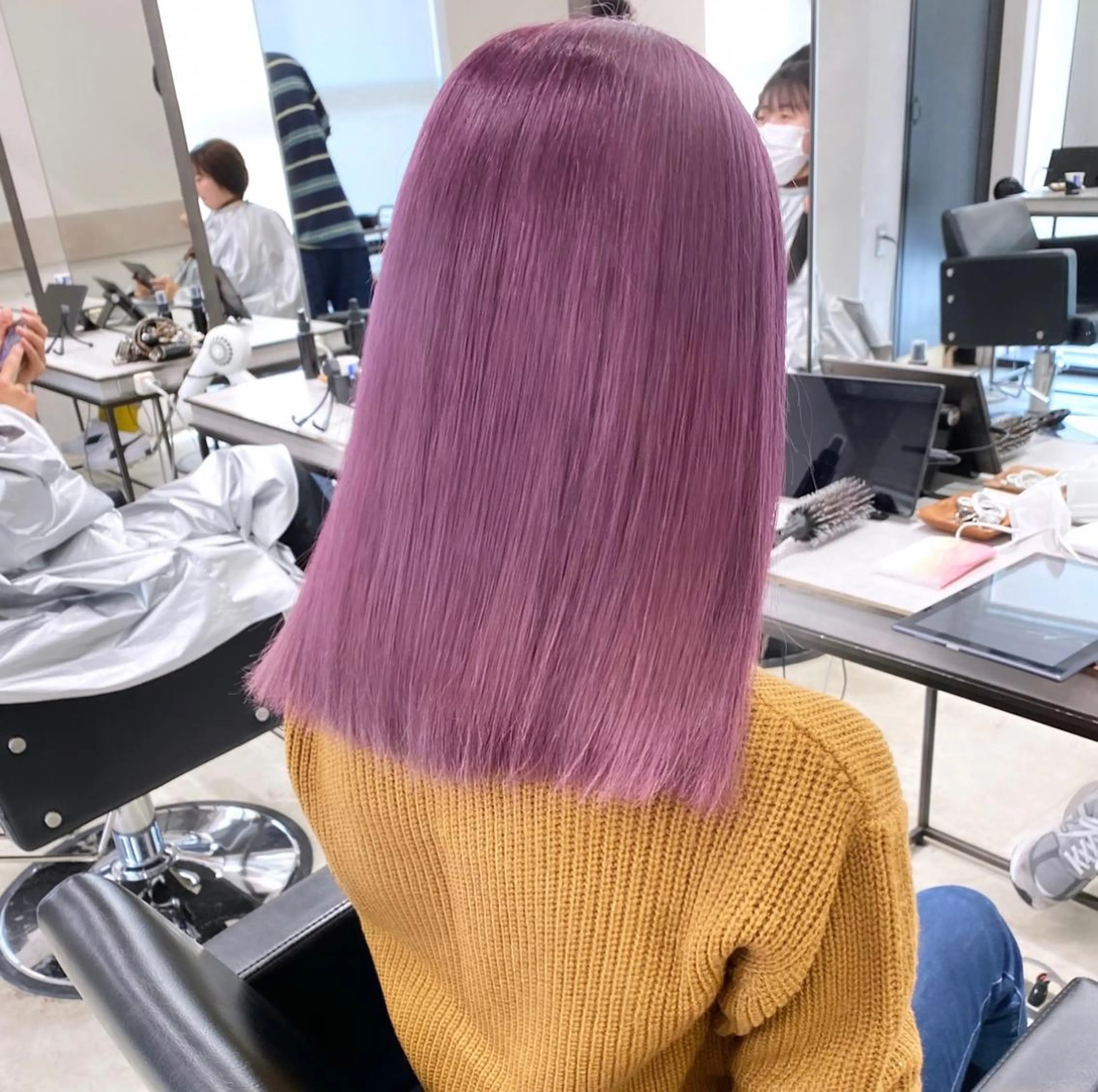 ミディアム カラー ヘアカラー トリートメント カラー系/カット特化 🟠オオタキマサシのヘアスタイル