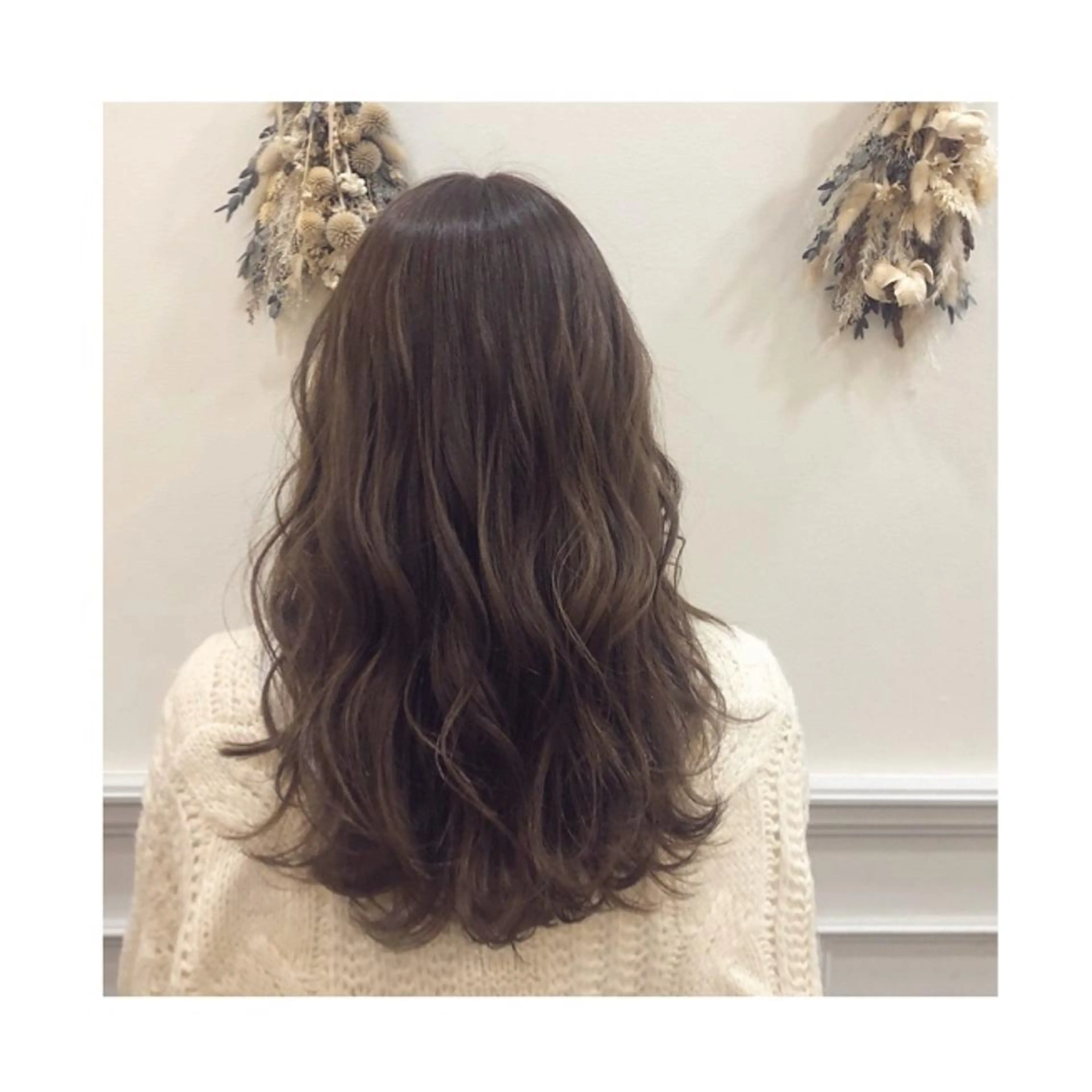 セミロング ヘアカラー トリートメント ❁⃘ ち だ り さ ❁⃘のヘアスタイル