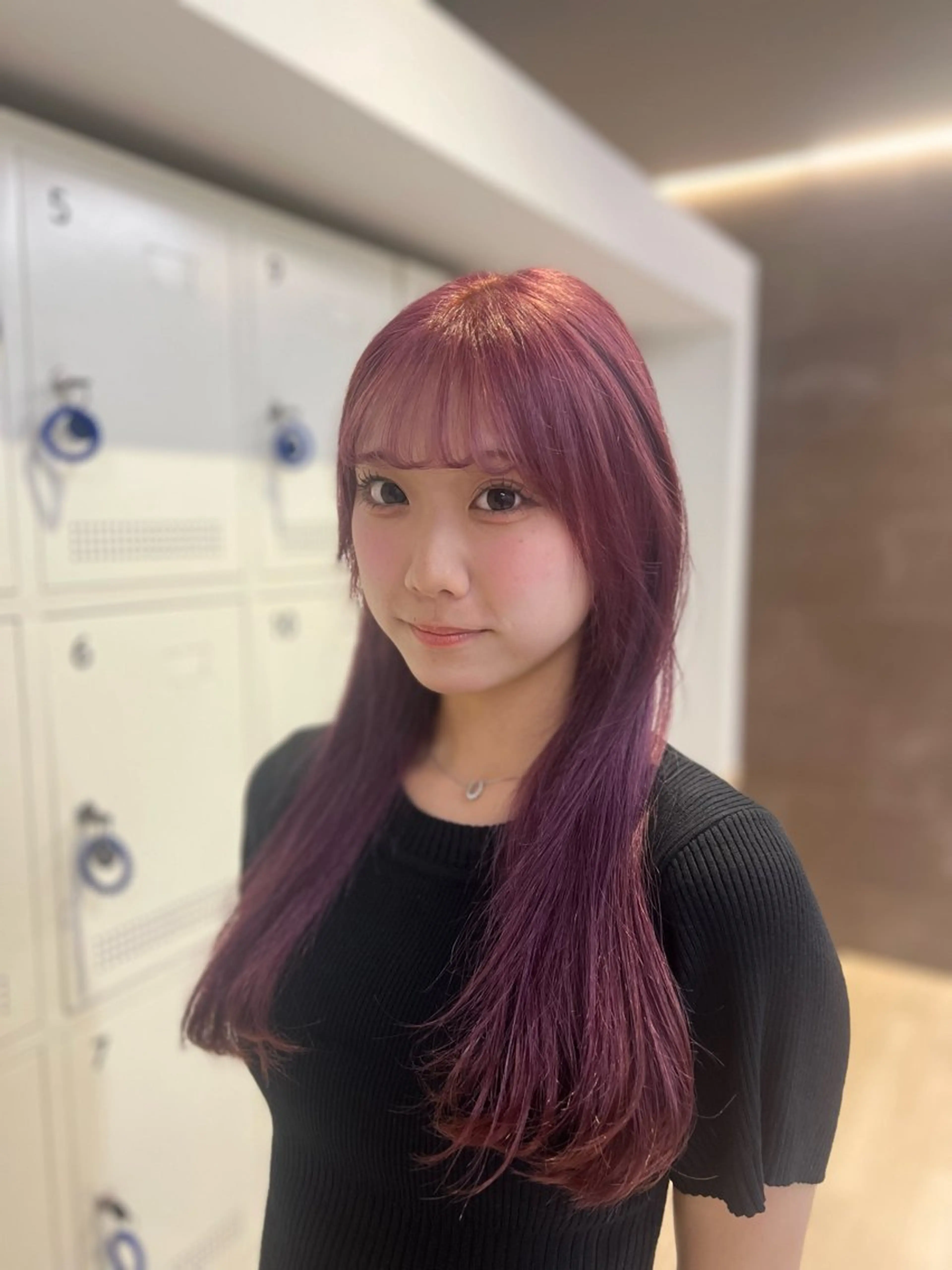 ロング カラー ヘアカラー トリートメント 岡山ハイトーン・ ルーツカラー/こもものヘアスタイル