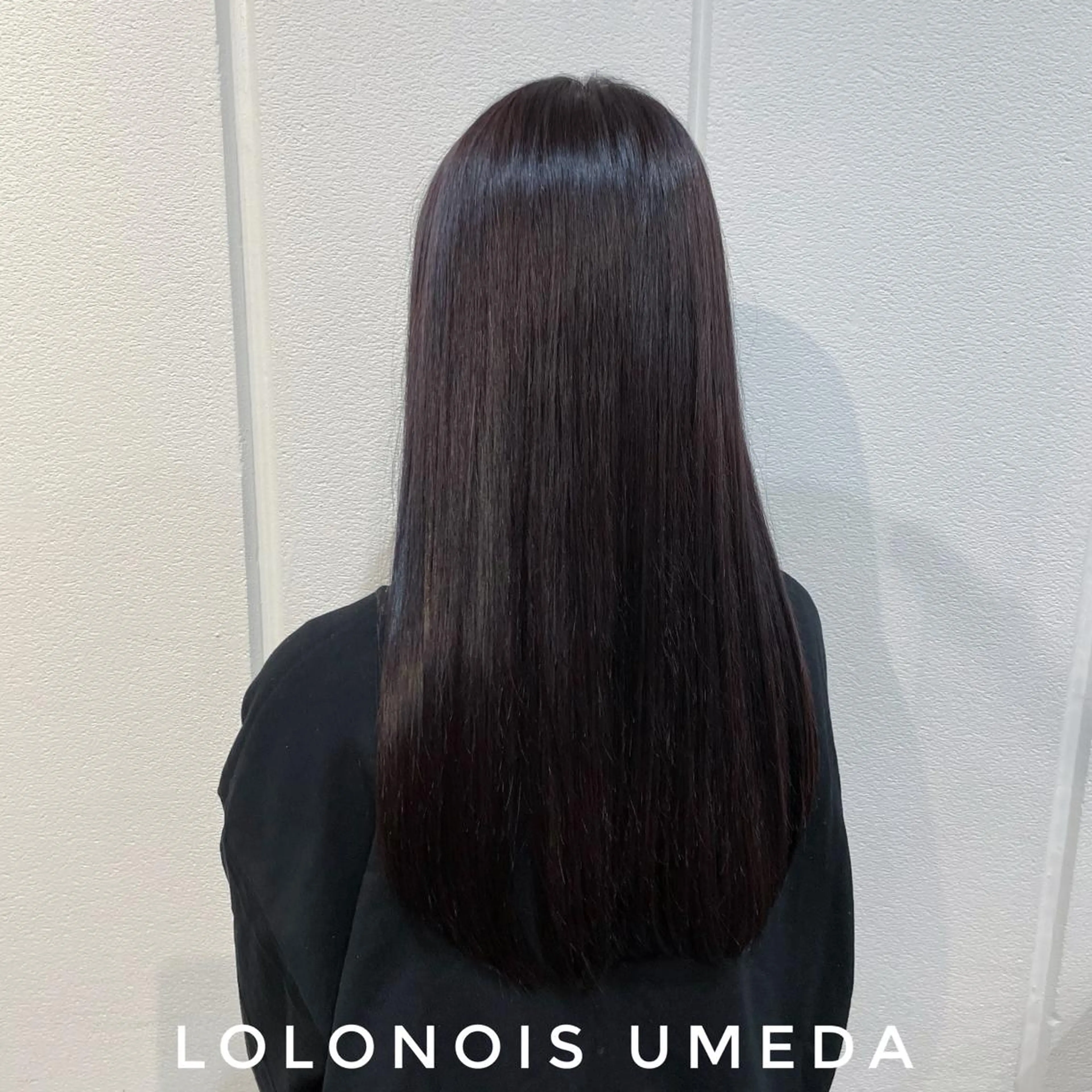 ロング カラー バイオレットカラー カット ヘアカラー トリートメント Lolonois梅田 /Okazaki:)のヘアスタイル