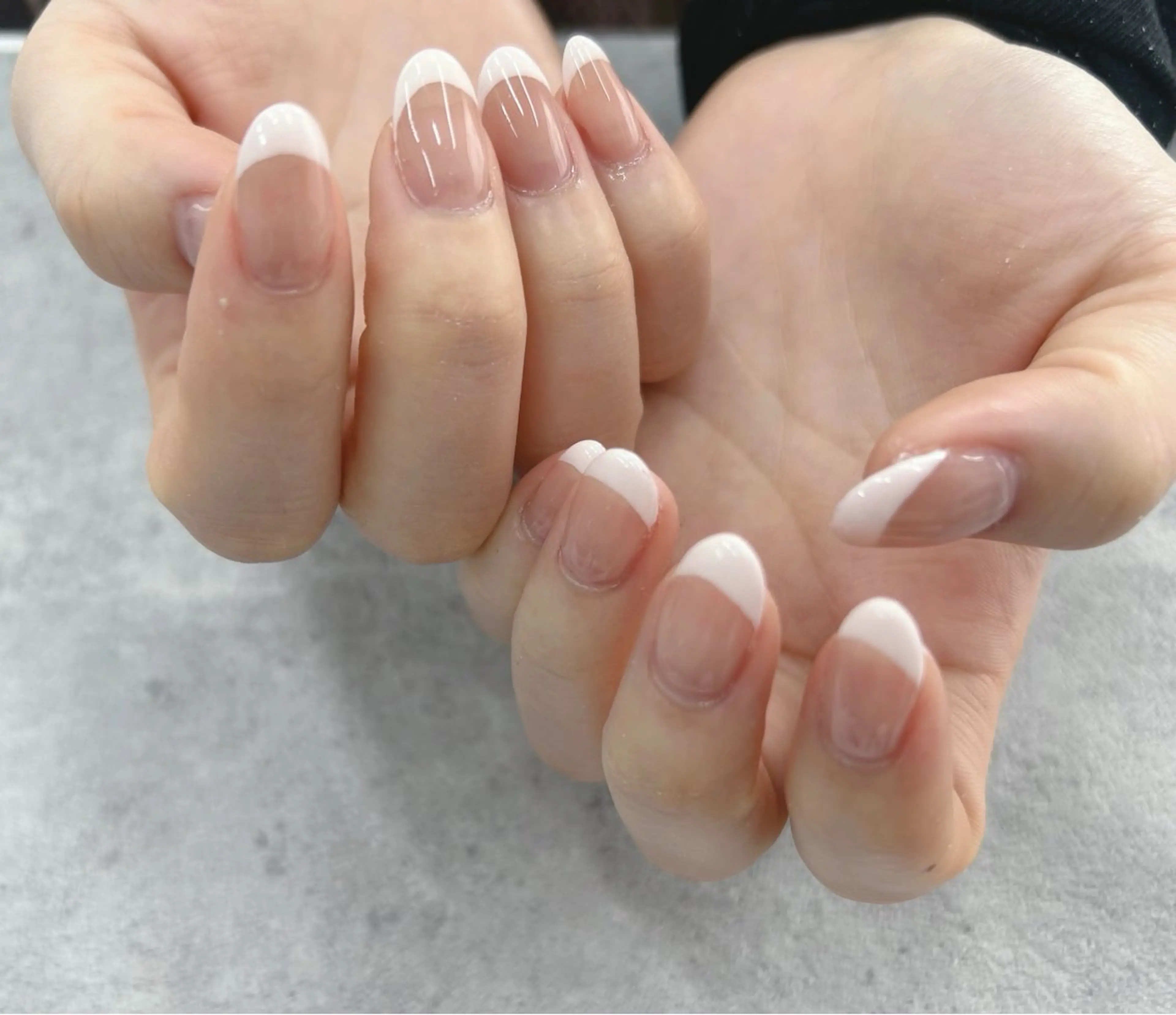 ネイル フレンチネイル ピンク ハンドネイル Nail Salon agré所属・agré ネイルサロン　アグレのネイルデザイン