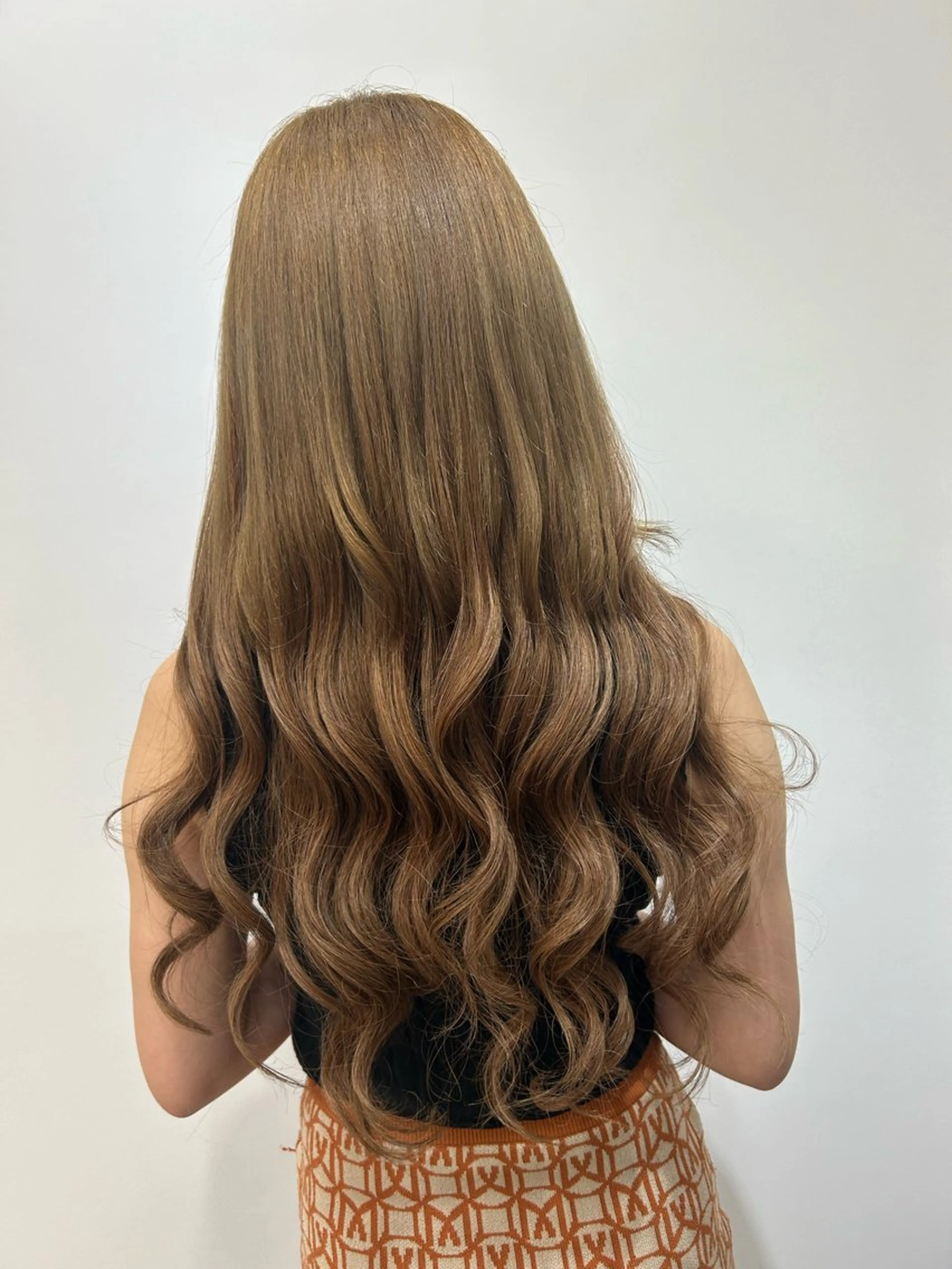 ロング カラー ヘアアレンジ シールエクステ バレイヤージュ ブリーチ ダブルカラー ハイライトカラー alpha. カラーエクステ下妻のヘアスタイル