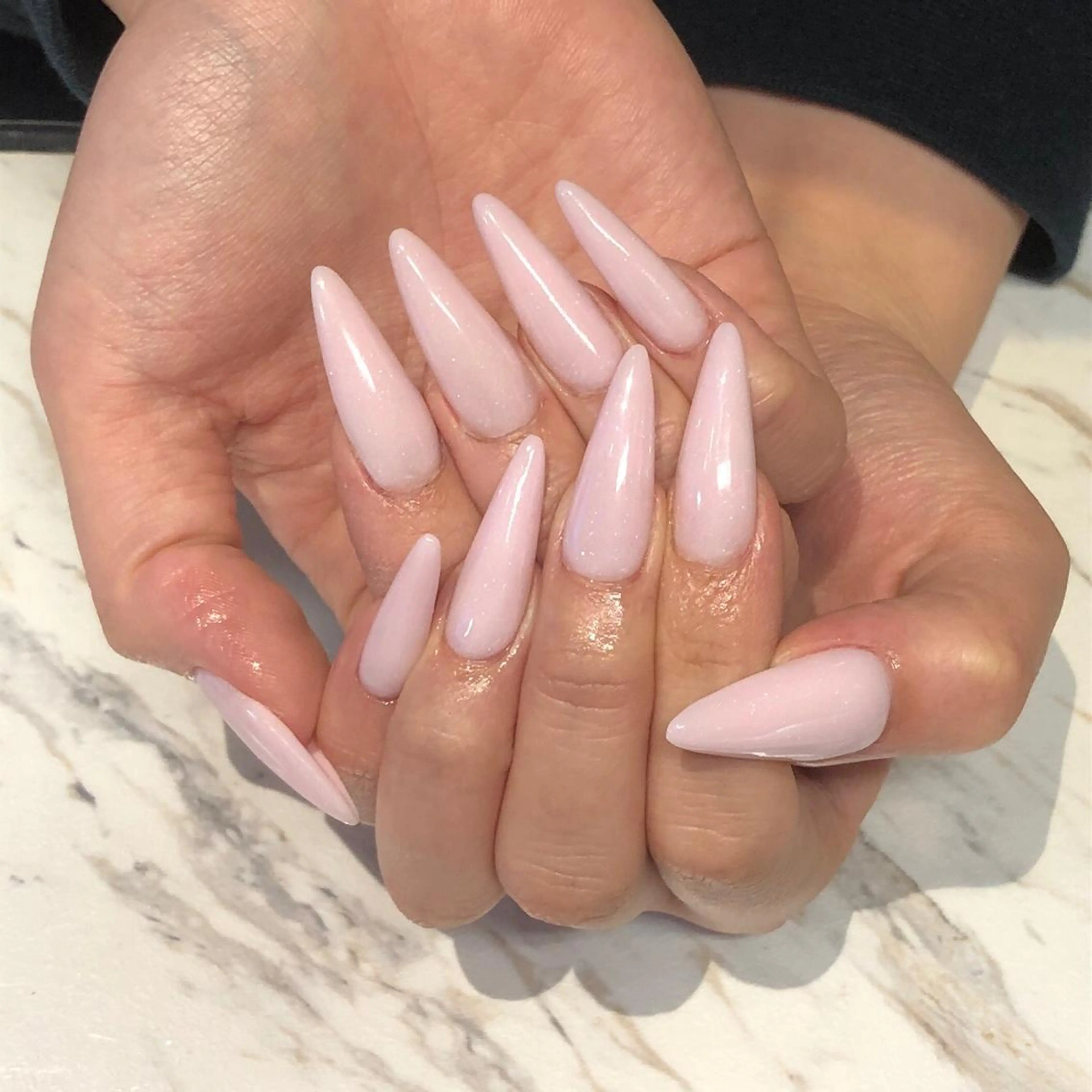 ネイル ロングネイル ワンカラーネイル スカルプネイル シンプルネイル crestnail所属・小林 束紗のネイルデザイン
