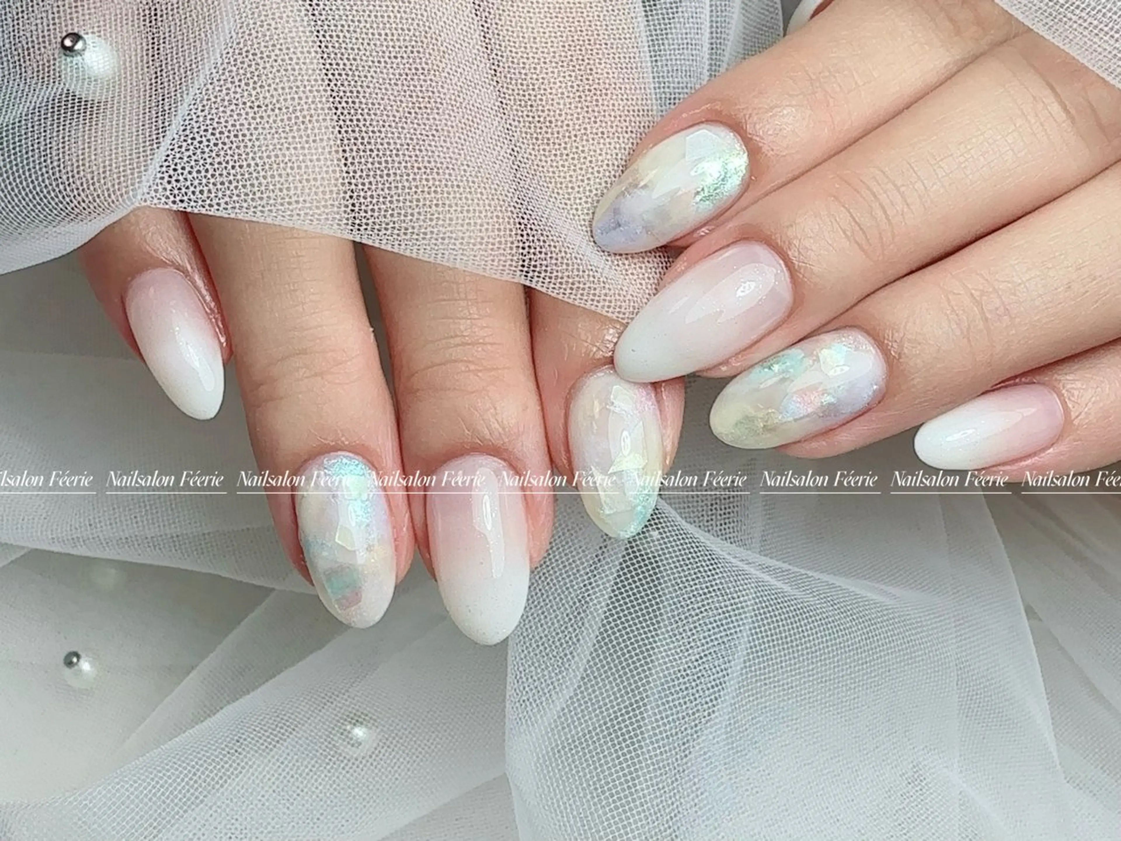 ネイル 成人式 長さ出し フットネイル フレンチネイル ジェルネイル ハンドネイル ハンドケア nail salon Feerieのネイルデザイン