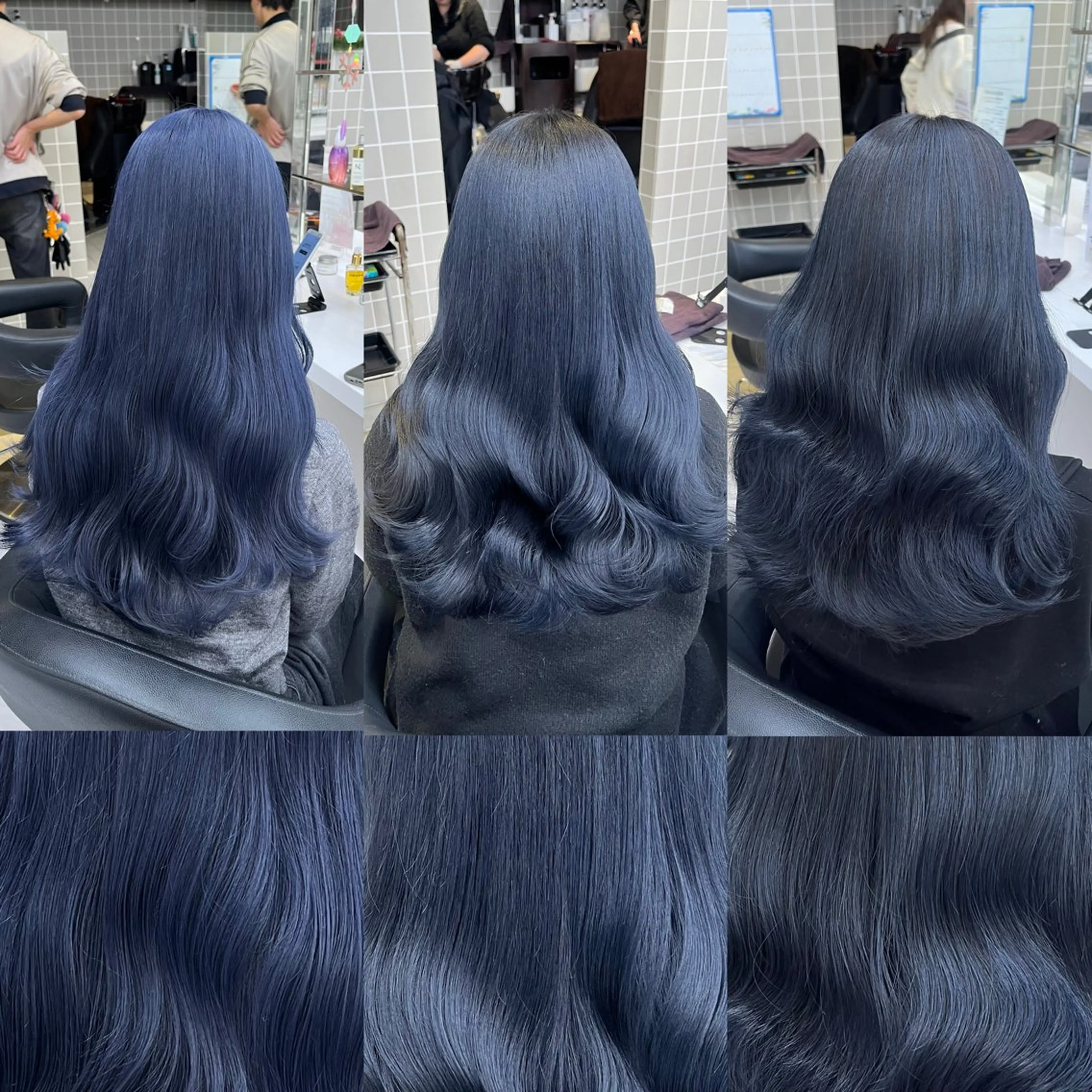 ロング ヘアカラー トリートメント ヘッドスパ ヘアセット 寒色＆ブリーチ特化 寒色MiOのヘアスタイル