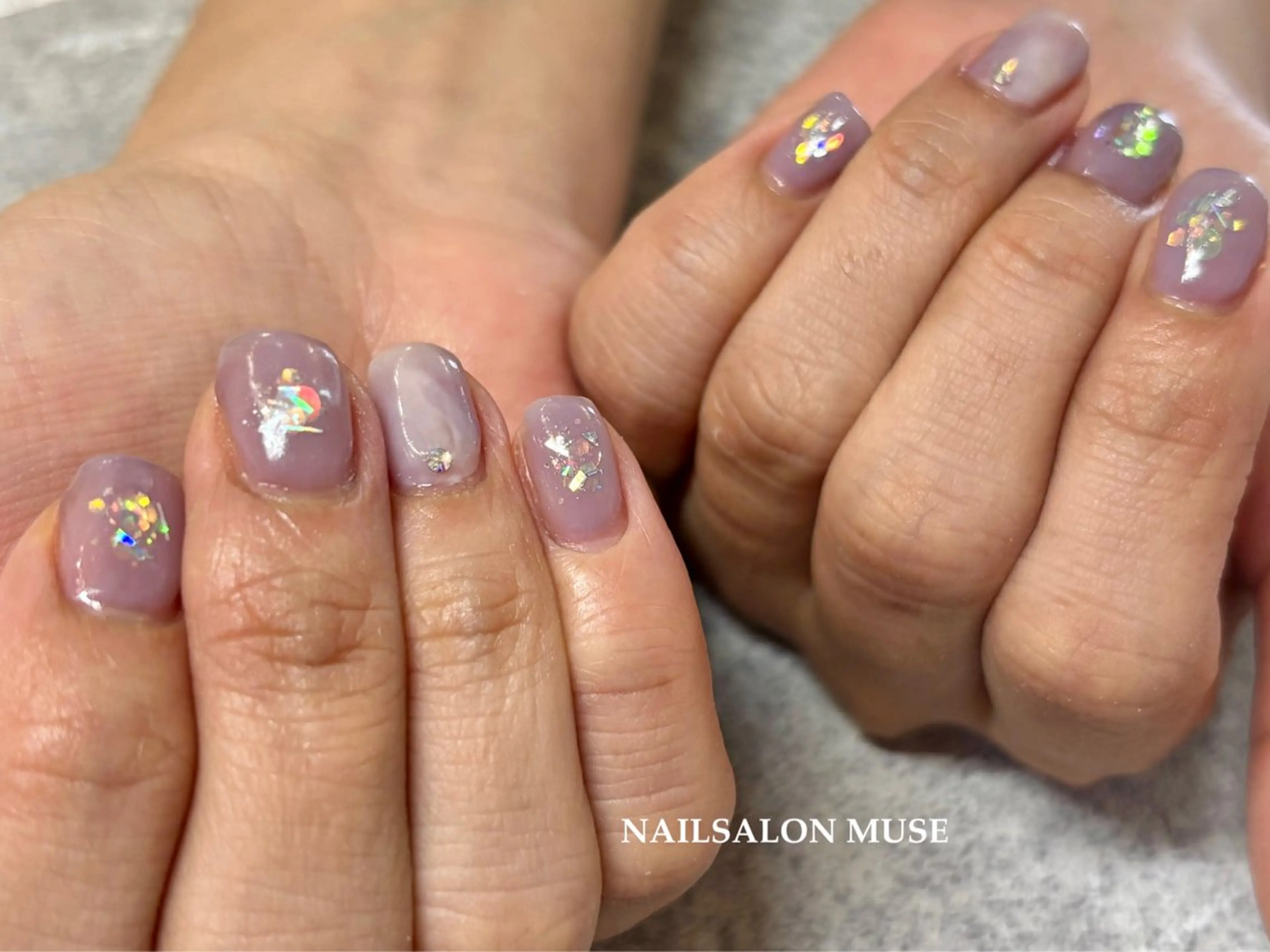 ネイル ジェルネイル マグネットネイル ワンカラーネイル パラジェル ハンドネイル Nail Salon MUSE    Aiのネイルデザイン