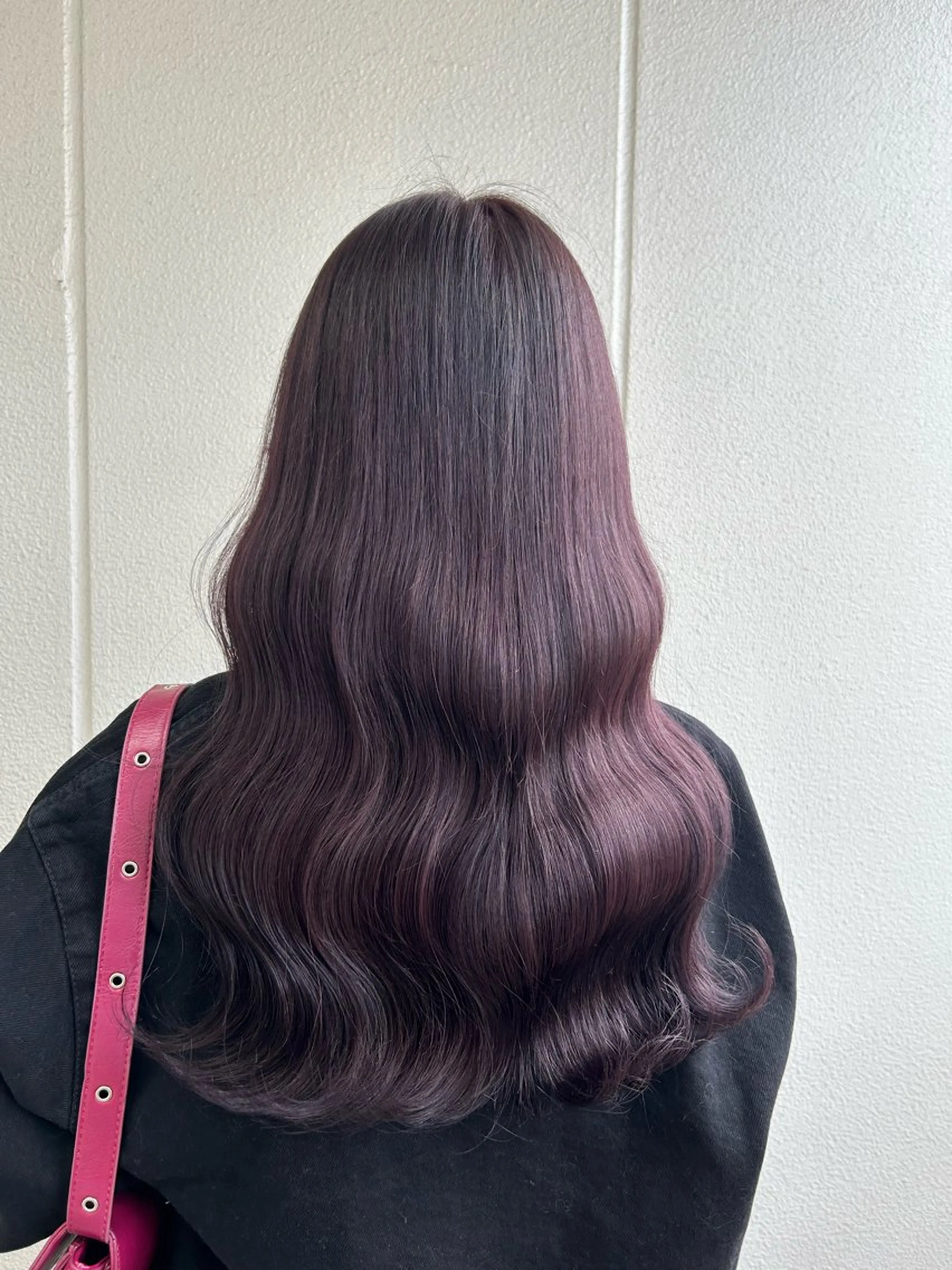 ロング カラー ヘアアレンジ ラベンダーカラー ピンクカラー ピンクラベンダー 《暖色/韓国hair 》🇰🇷桑原ユキネのヘアスタイル