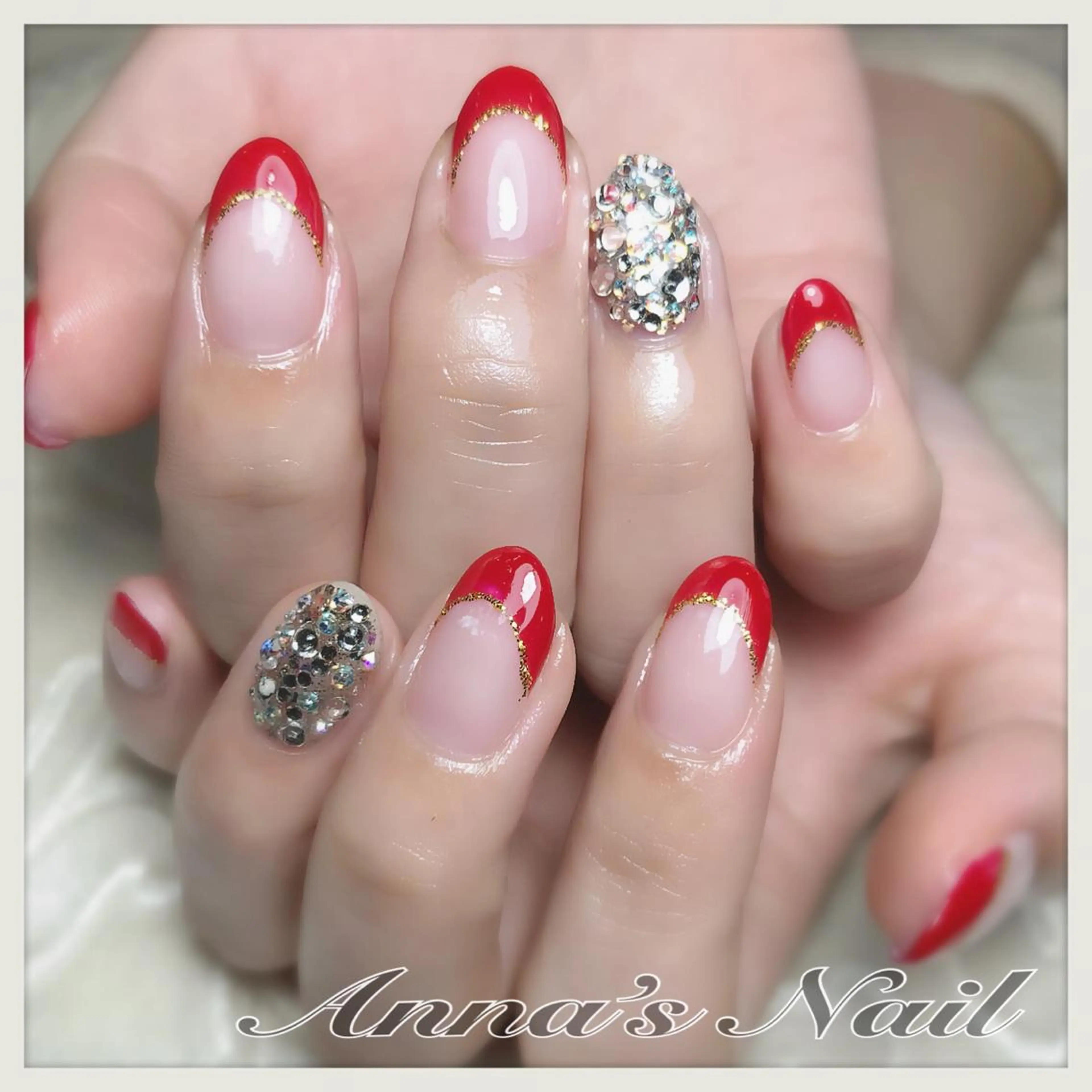 ネイル 成人式 冬ネイル クリスマス Anna’s Nail所属・清口 杏奈のネイルデザイン