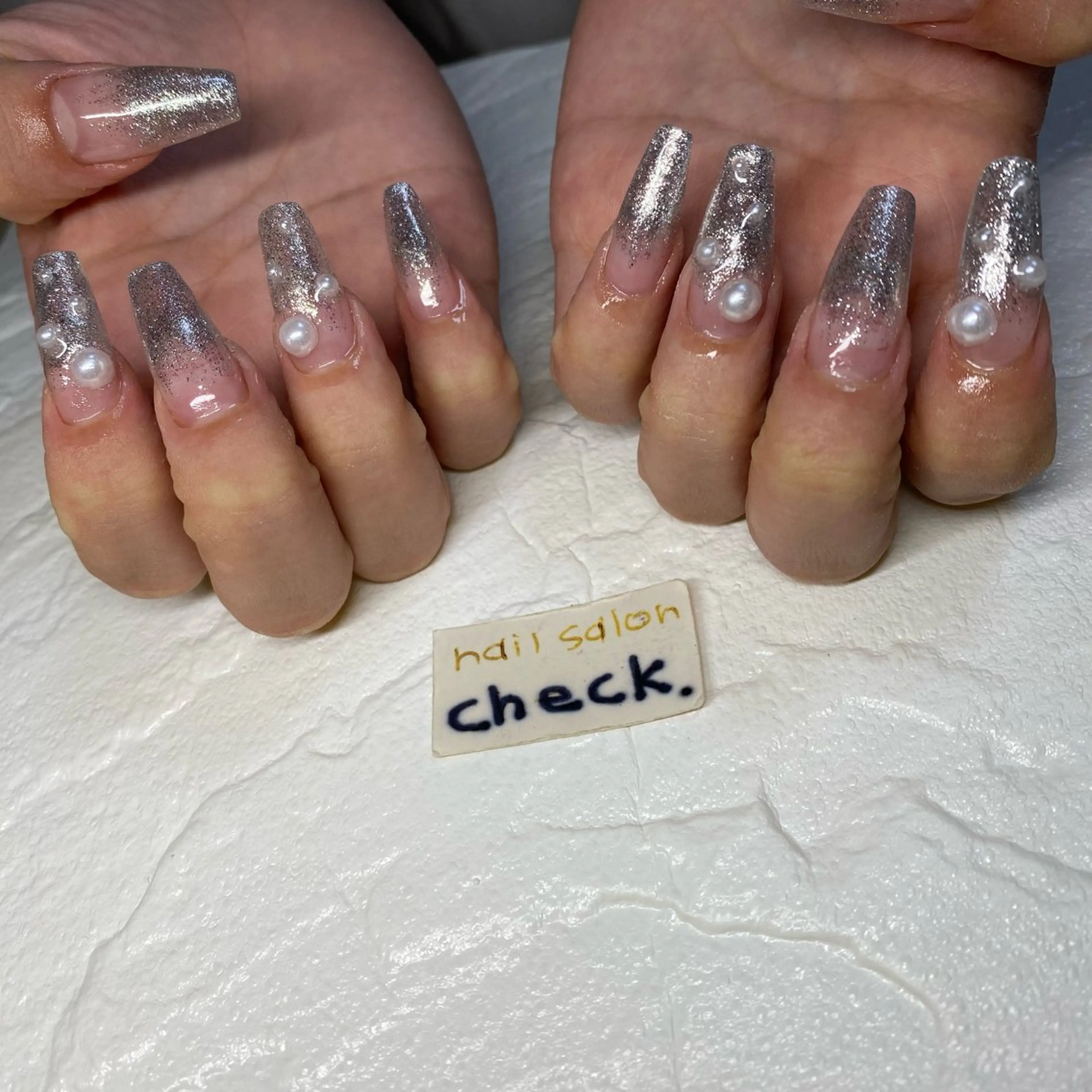 ネイル アートネイル ニュアンスネイル スカルプネイル 春ネイル 夏ネイル ハンドネイル ーCHECKー ちあきのネイルデザイン