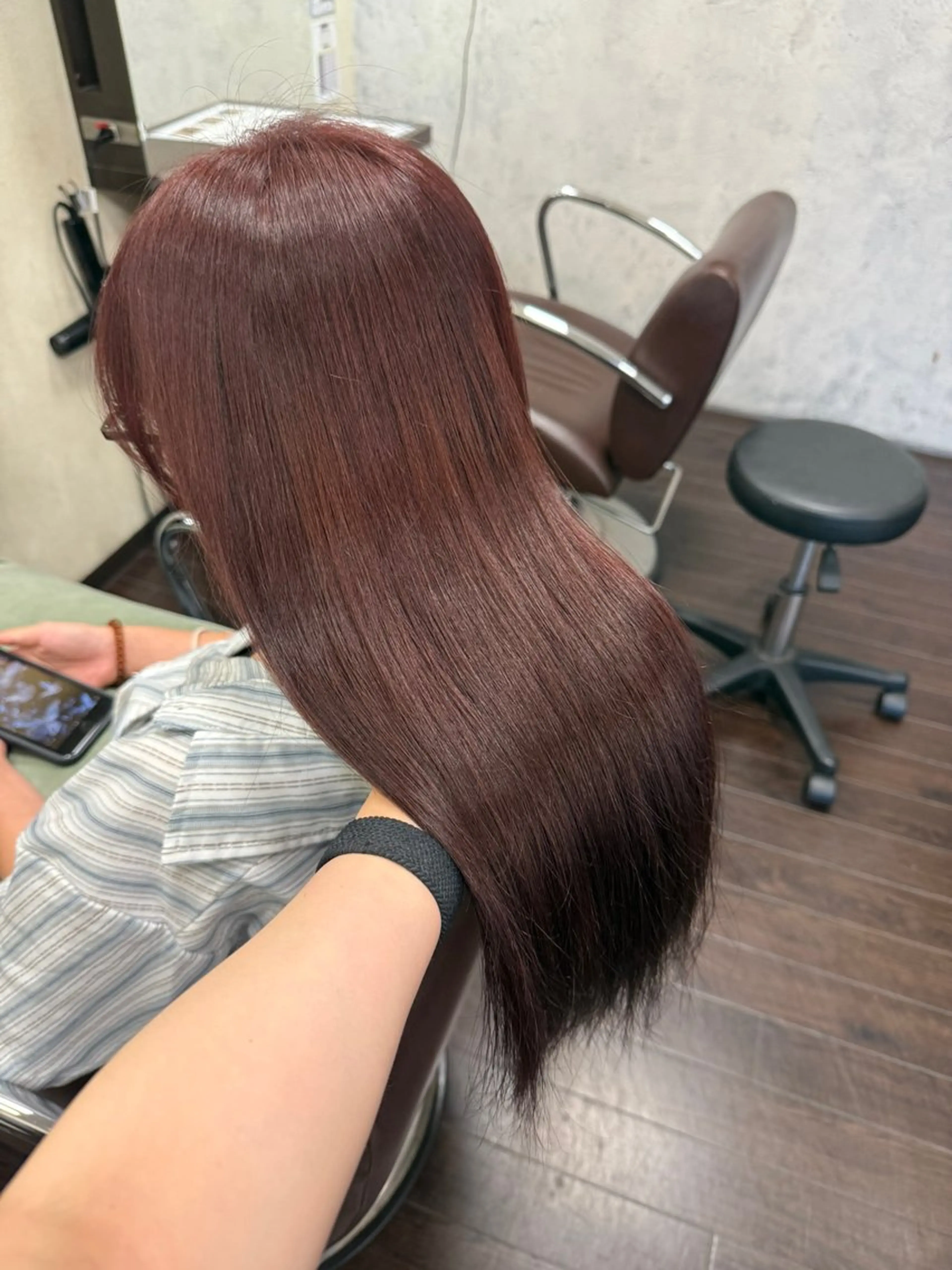 カラー ブリーチ ブラウンカラー ダブルカラー ブリーチなしカラー ピンクカラー カット ヘアカラー BRANCHÉ小牧/ 西尾 美月のヘアスタイル