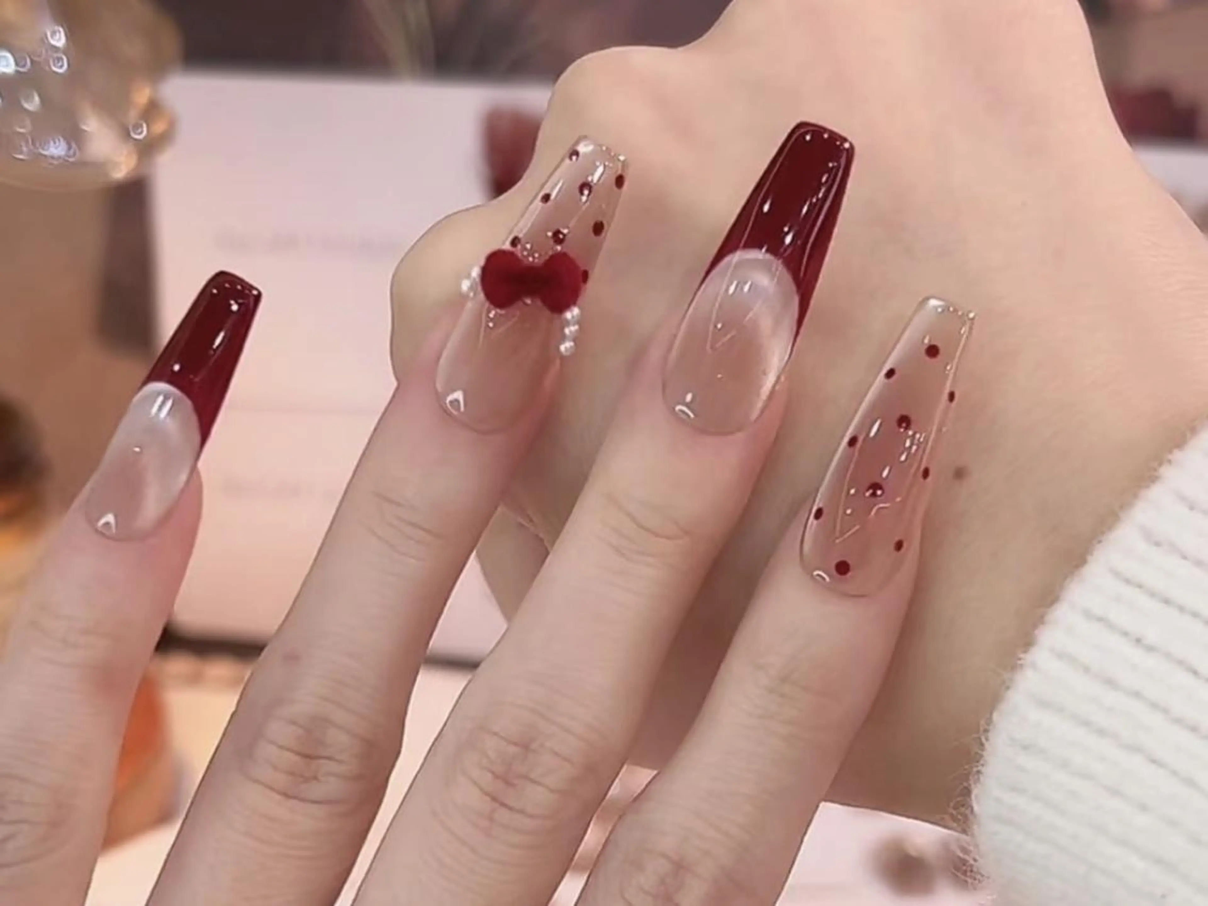 メンズ ネイル バレンタイン ハンドネイル フットネイル Bloom kabukiのネイルデザイン