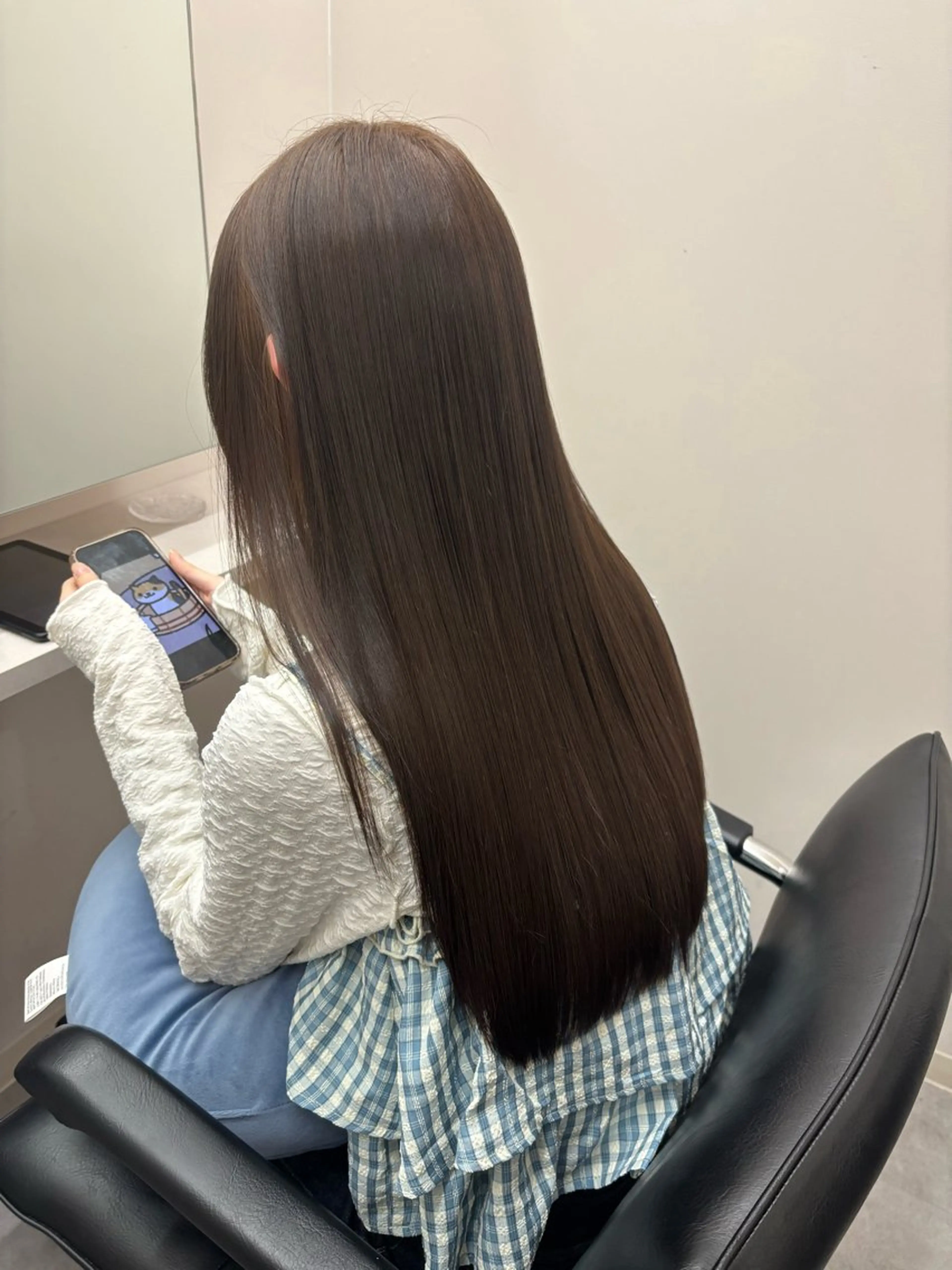 ロング トリートメント ヘアカラー トリートメント とき/髪質改善/透明 感カラー☘️のヘアスタイル