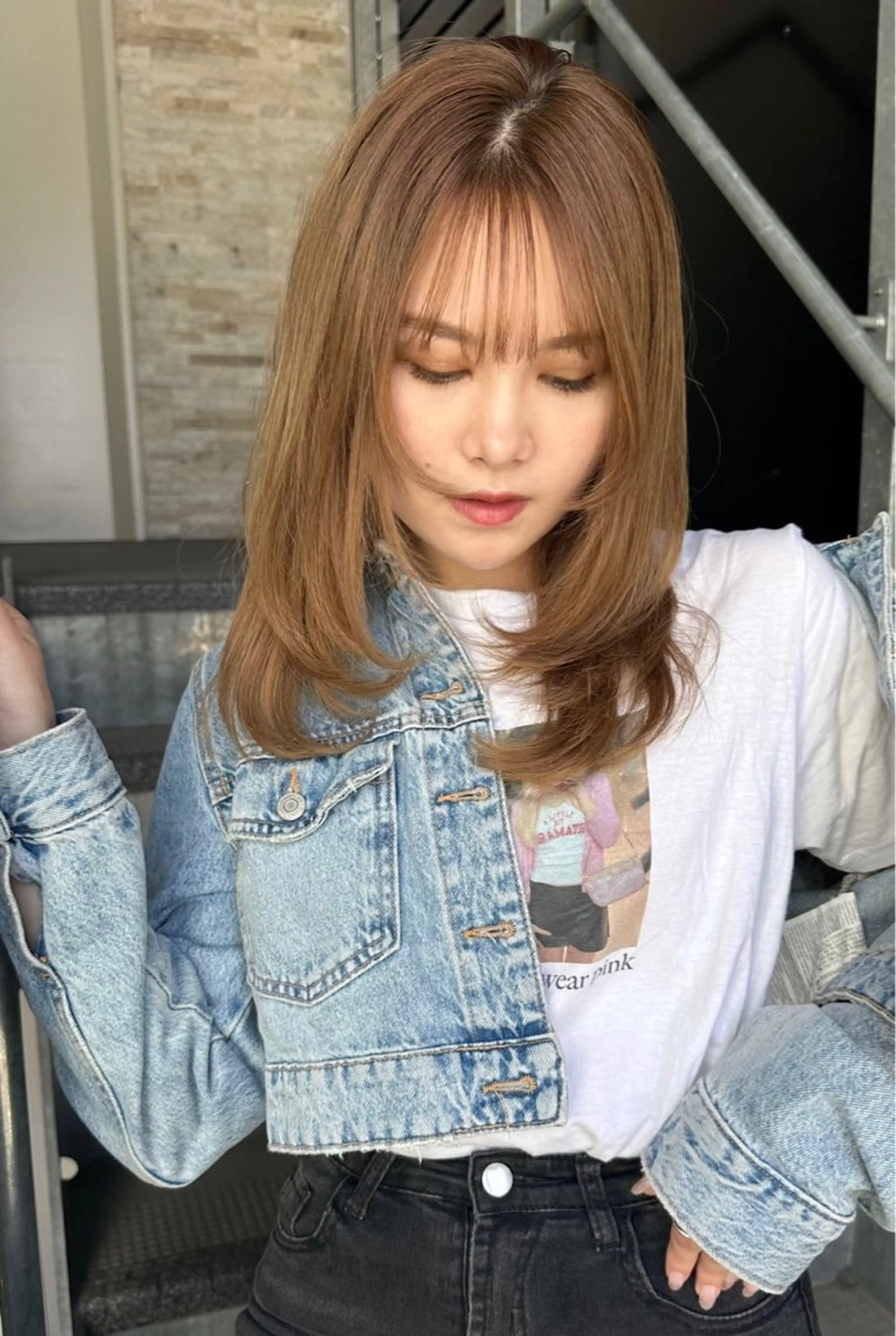 セミロング “似合わスタイル” lemiie ハナのヘアスタイル