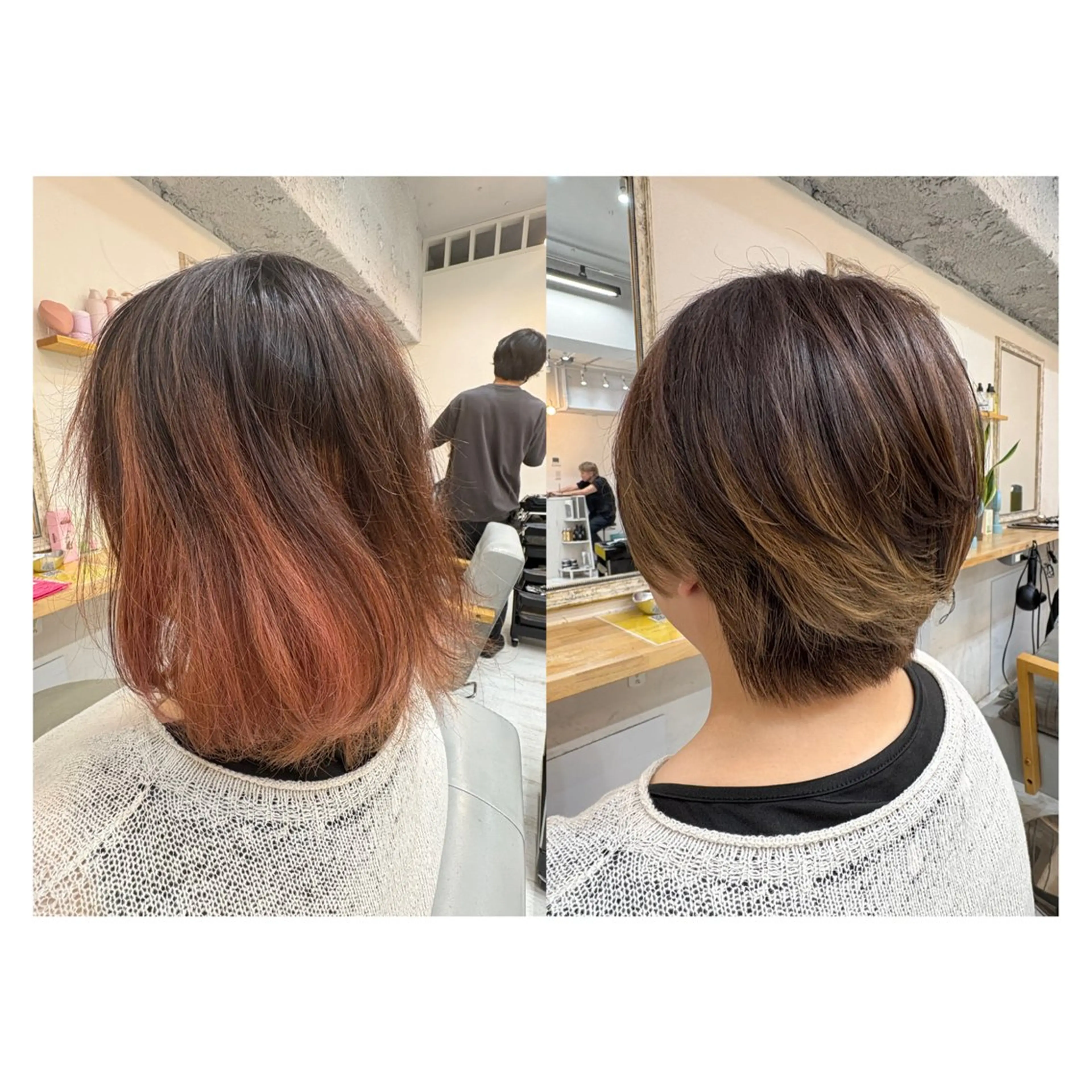 ショート ショートヘア レイヤーカット・ 縮毛矯正 星野のヘアスタイル