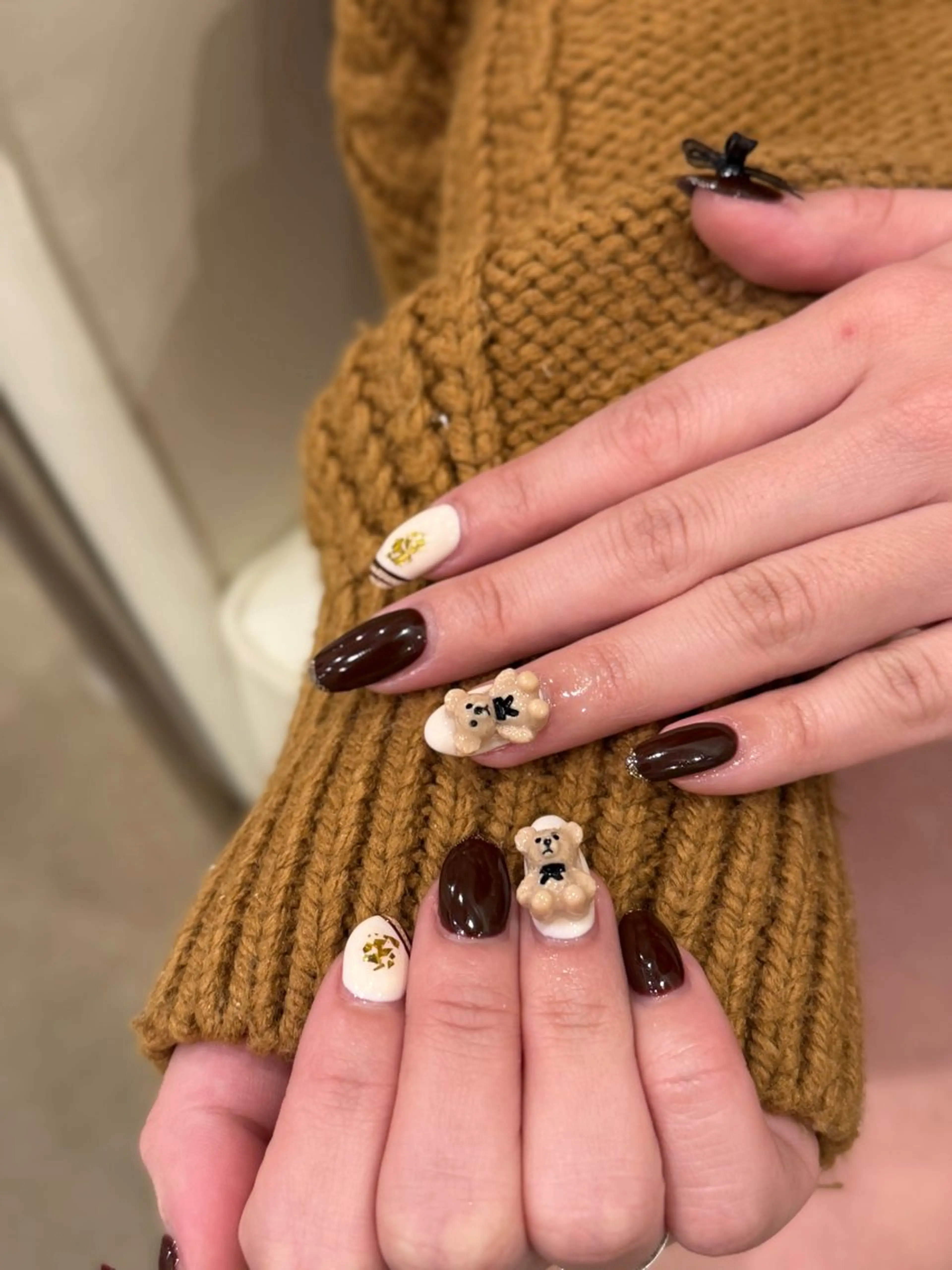 ネイル オーロラネイル チークネイル フレンチネイル ガラスフレンチ グラデーション ハンドネイル H&Bsalon カイのネイルデザイン