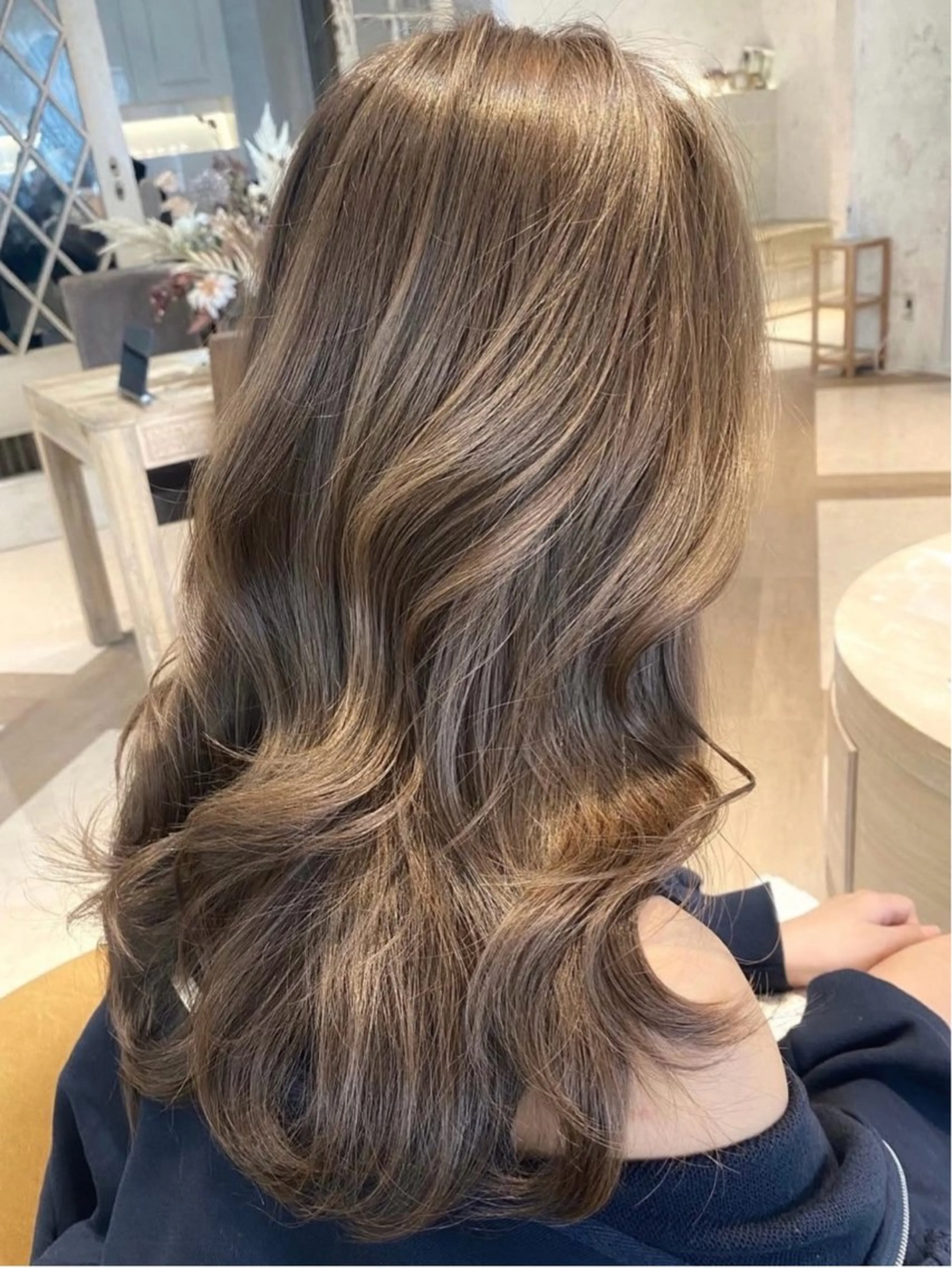 ロング カラー ヘアカラー トリートメント レイヤー/韓国 ハイトーン興津史弥のヘアスタイル