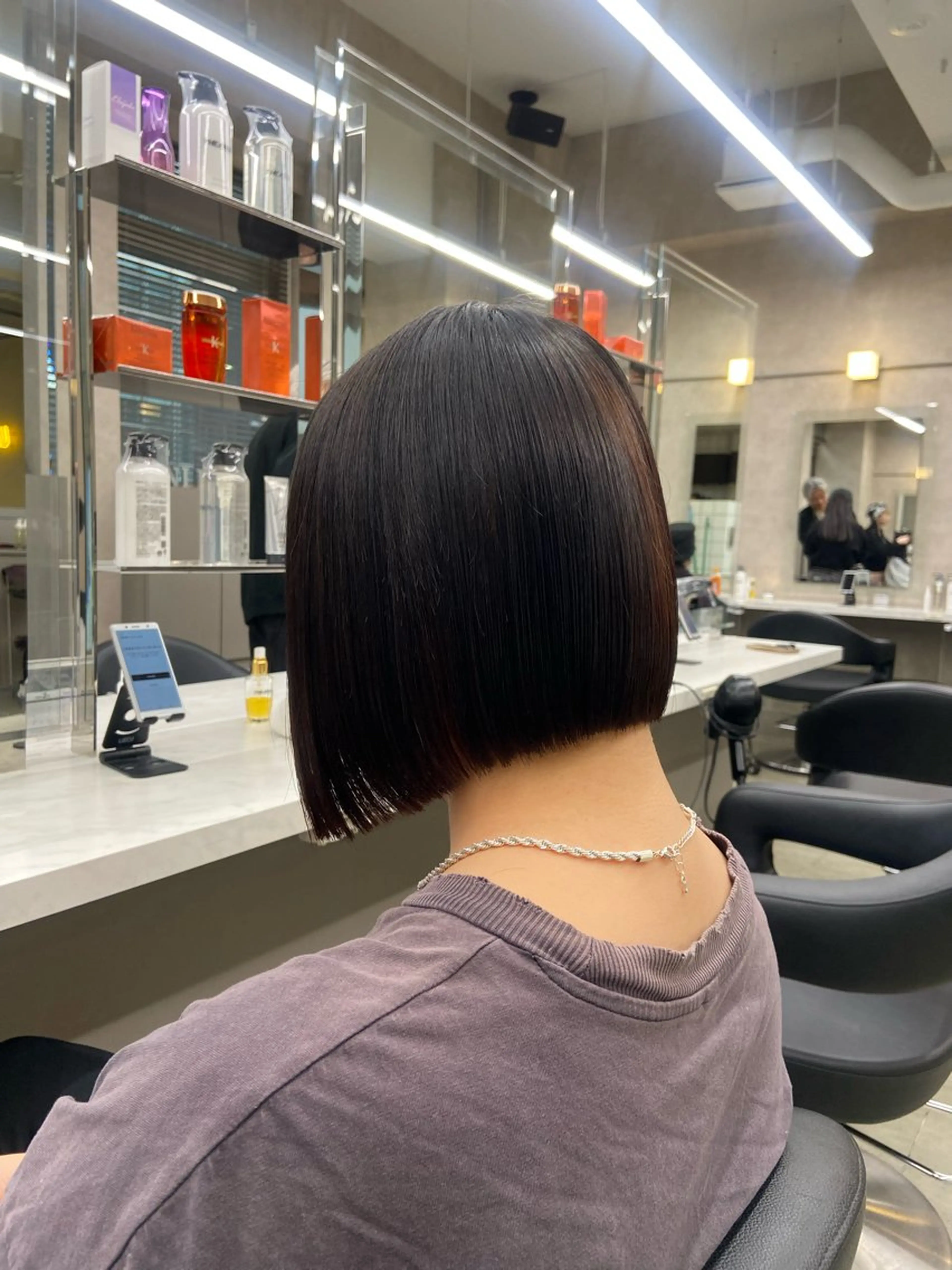 ショート カラー ヘアアレンジ flammeum所属・ハイトーン/ボブ /misakiのヘアスタイル