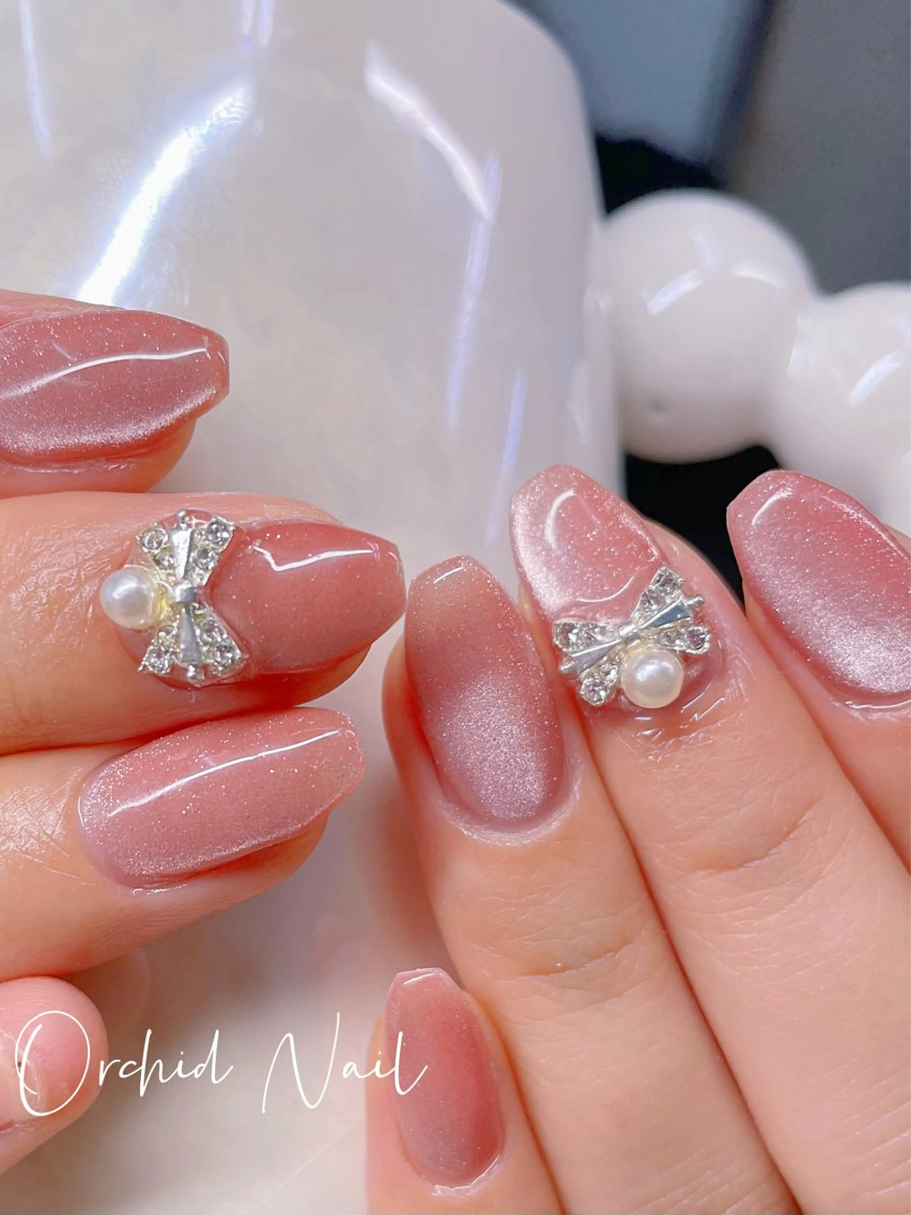 ネイル マグネットネイル ハンドネイル Orchid Nailのネイルデザイン