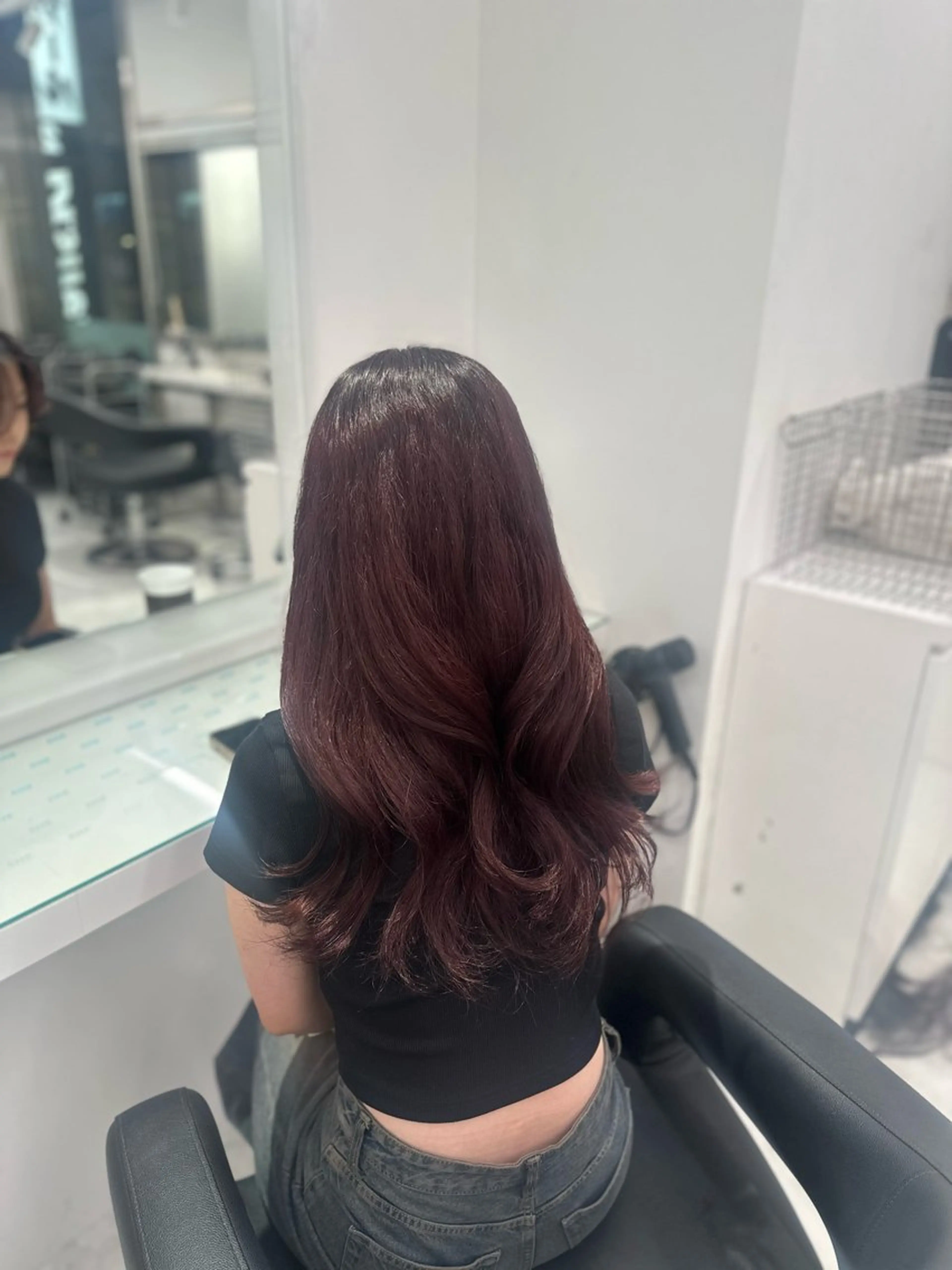 ロング ヘアカラー トリートメント 💖ベージュ💖 MEARIのヘアスタイル