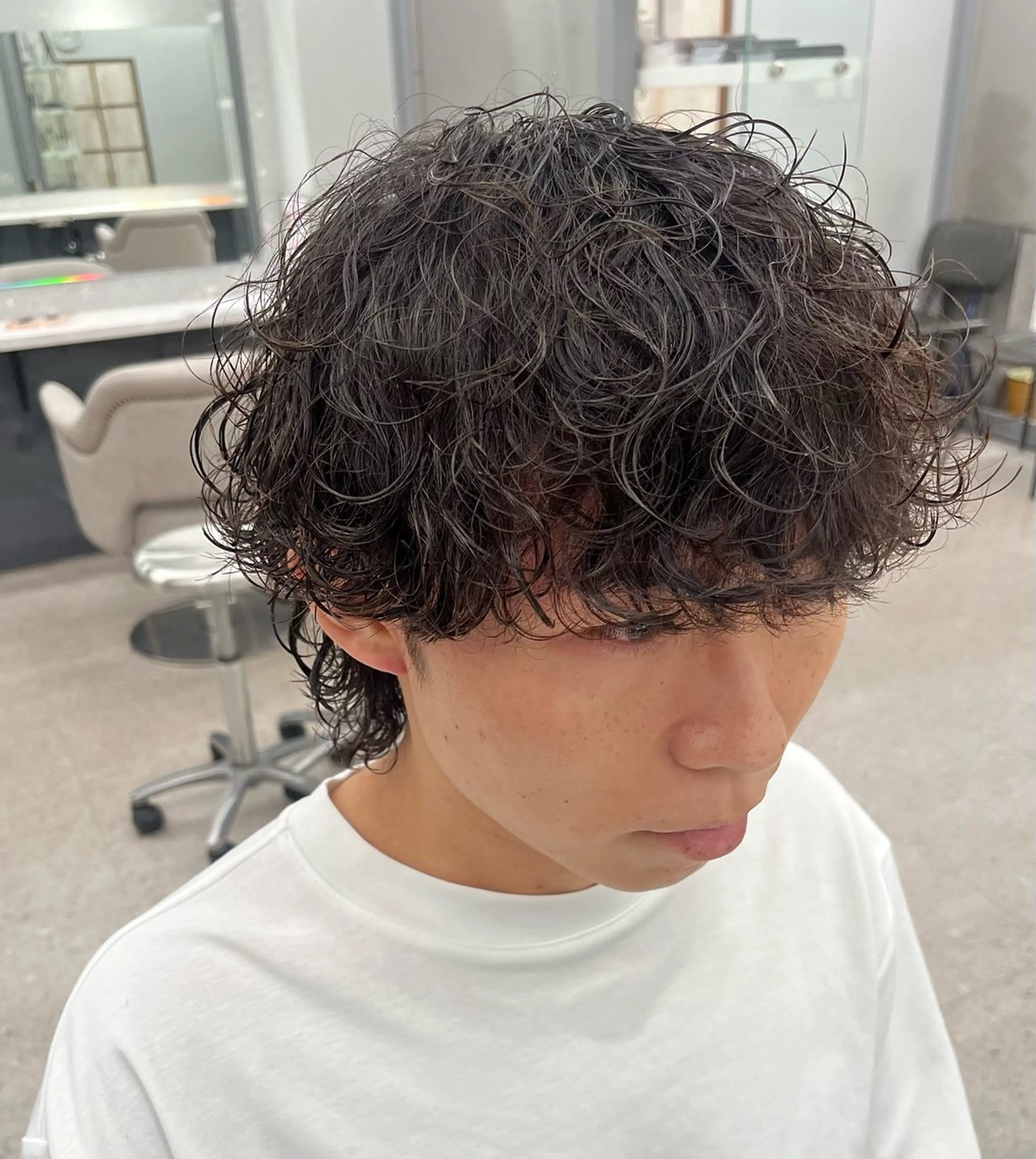 パーマ メンズ カット パーマ 🍐シャドウパーマ メンズ特化/守岡🍐のヘアスタイル