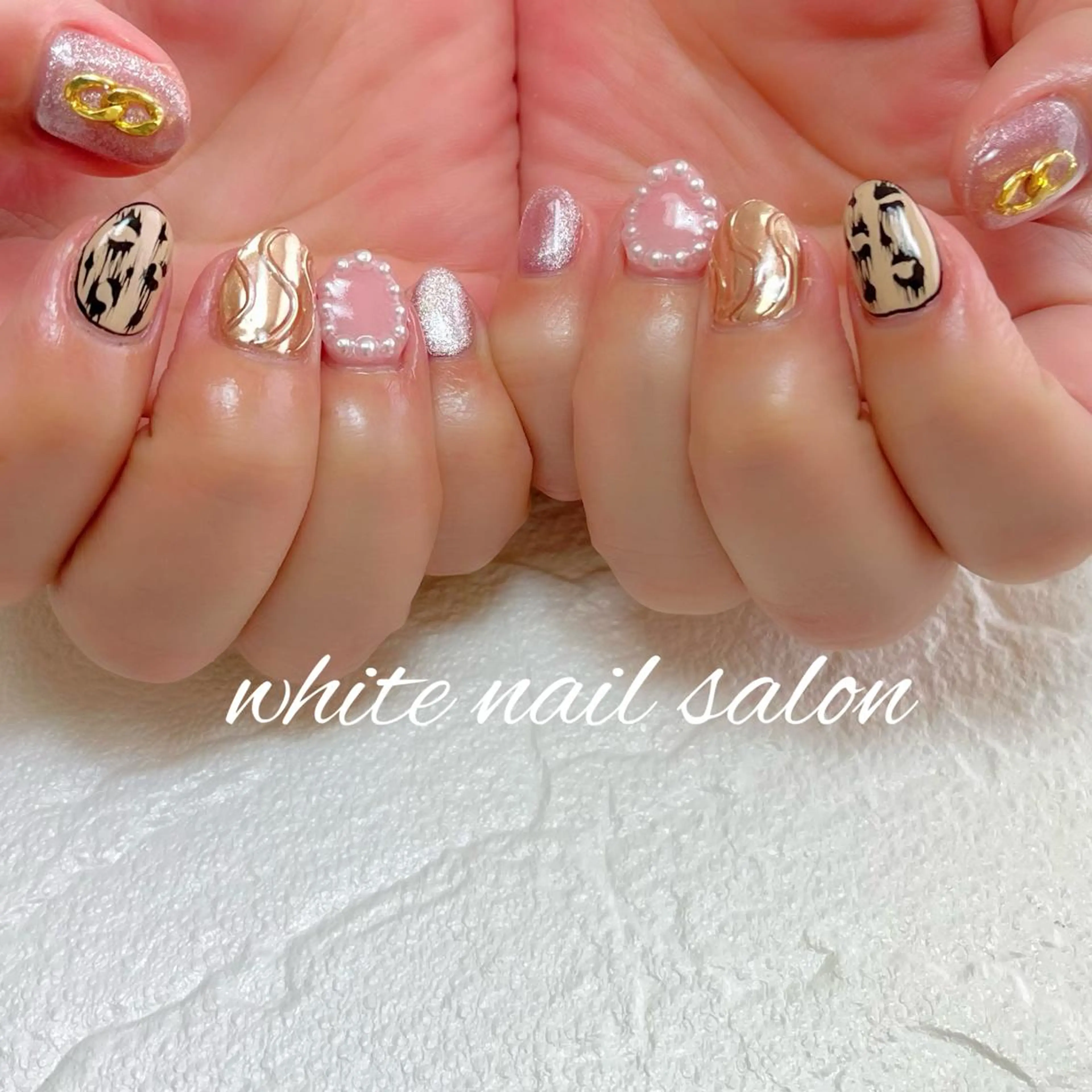ネイル フットネイル ジェルネイル ハードジェル ラメ(グリッター) 持ち込み ハンドネイル white nail salonのネイルデザイン