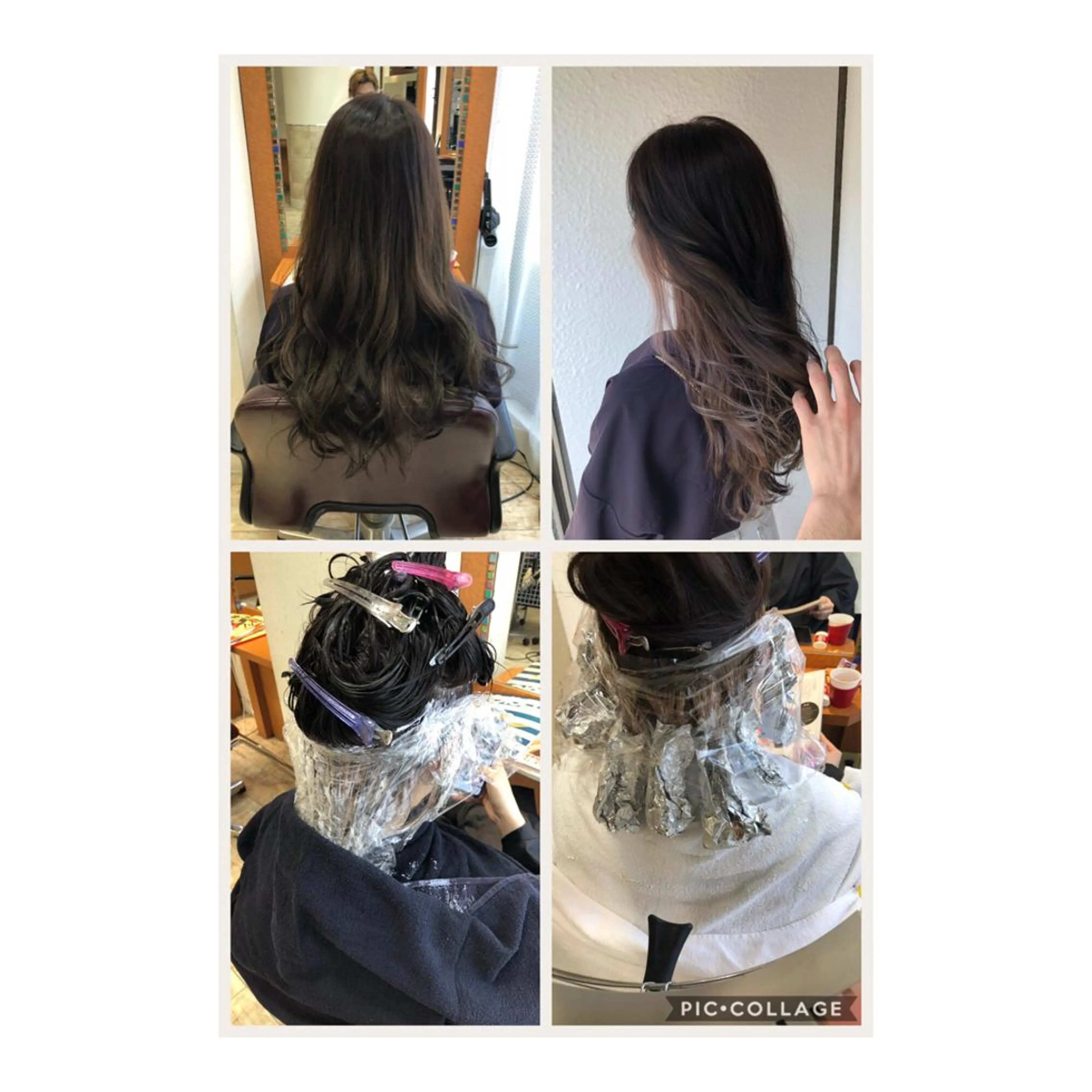 ロング カラー ブリーチ インナーカラー ラベンダーカラー 100%髪質改善特化 TRUNSのヘアスタイル