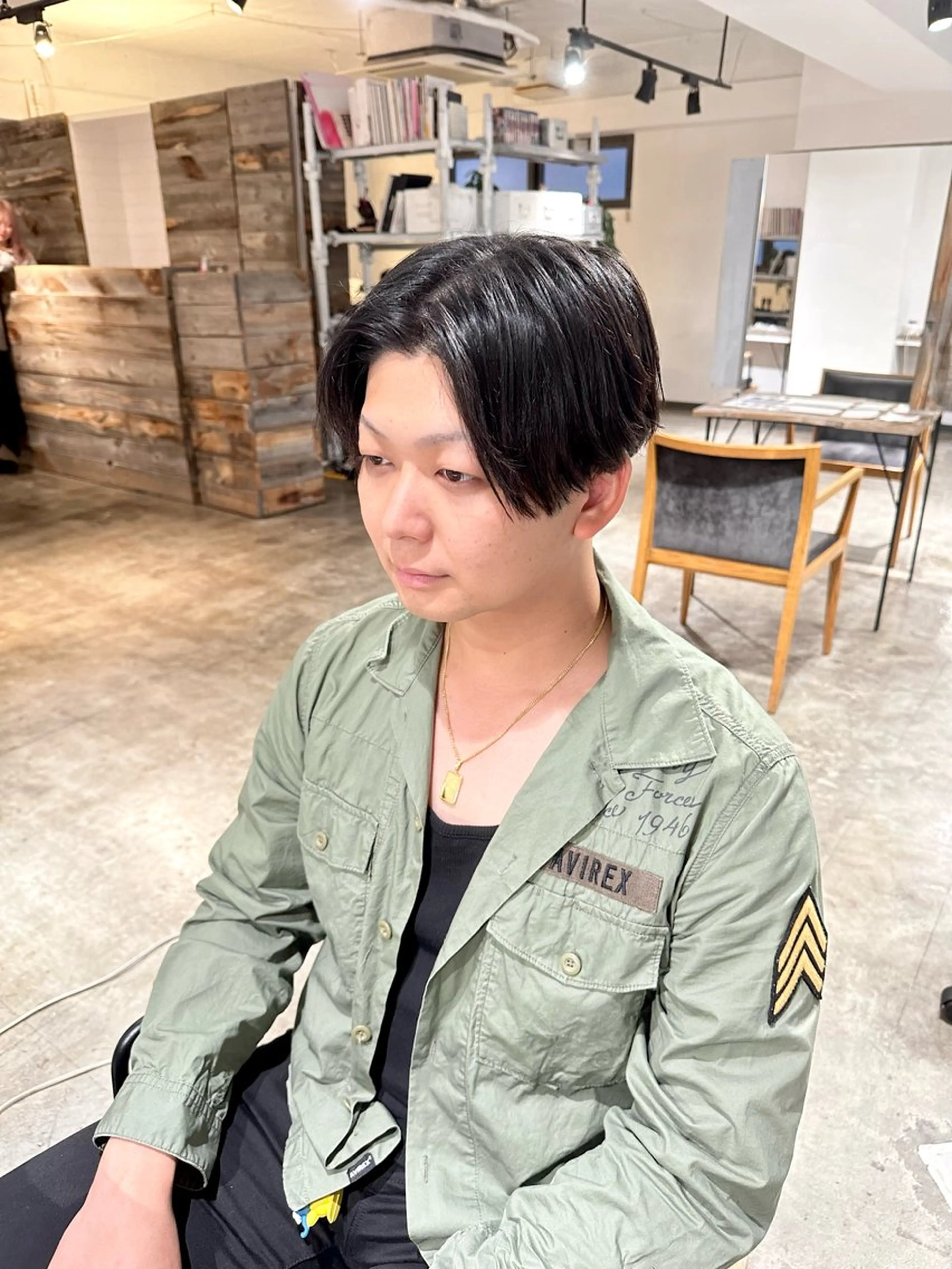 メンズ センターパート フェードカット マッシュ カット 骨格補正施術/メンズ 専門美容師/YUYAのヘアスタイル