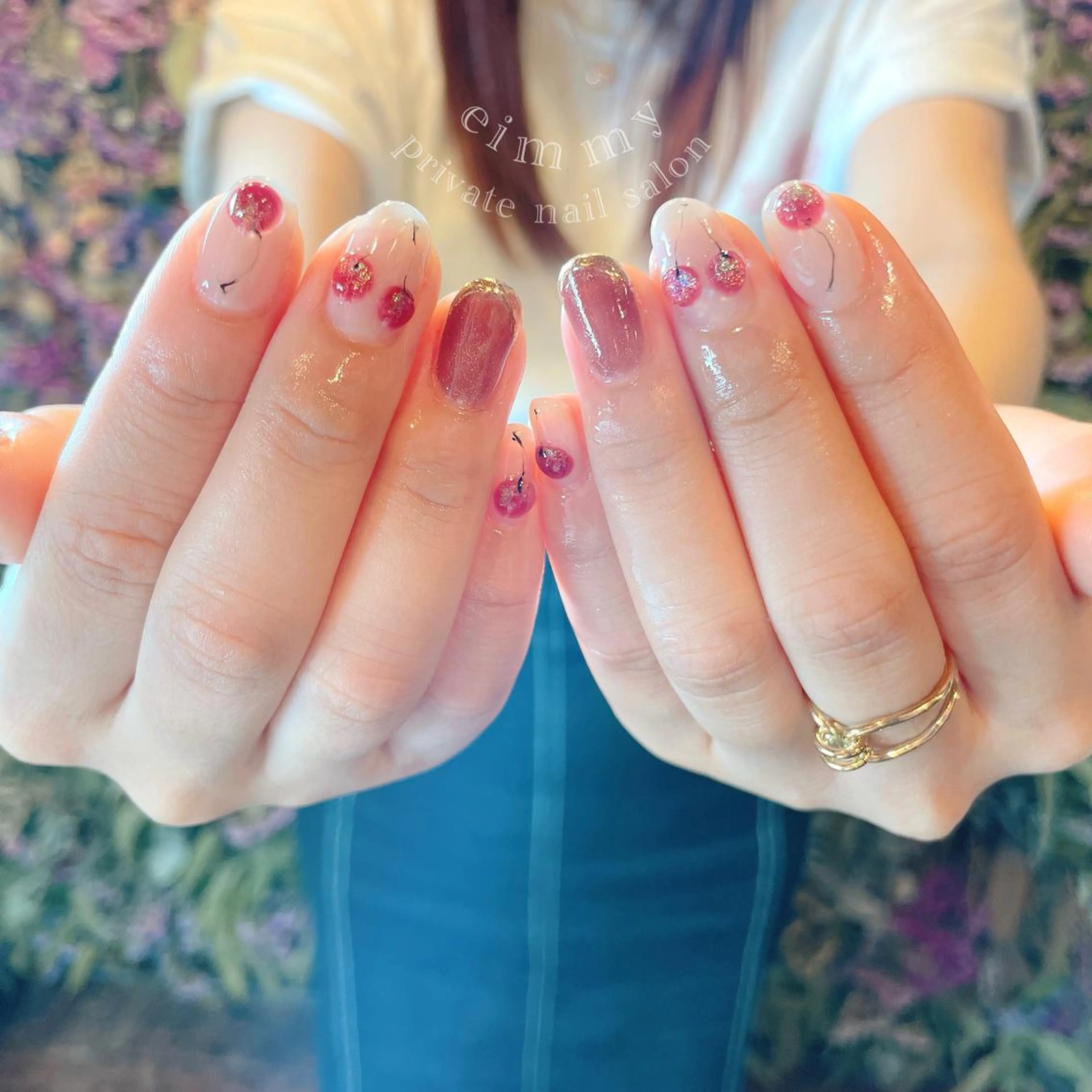 ネイル ジェルネイル キラキラネイル ニュアンスネイル オフィスネイル シンプルネイル eimmy【所沢】 mayuのネイルデザイン